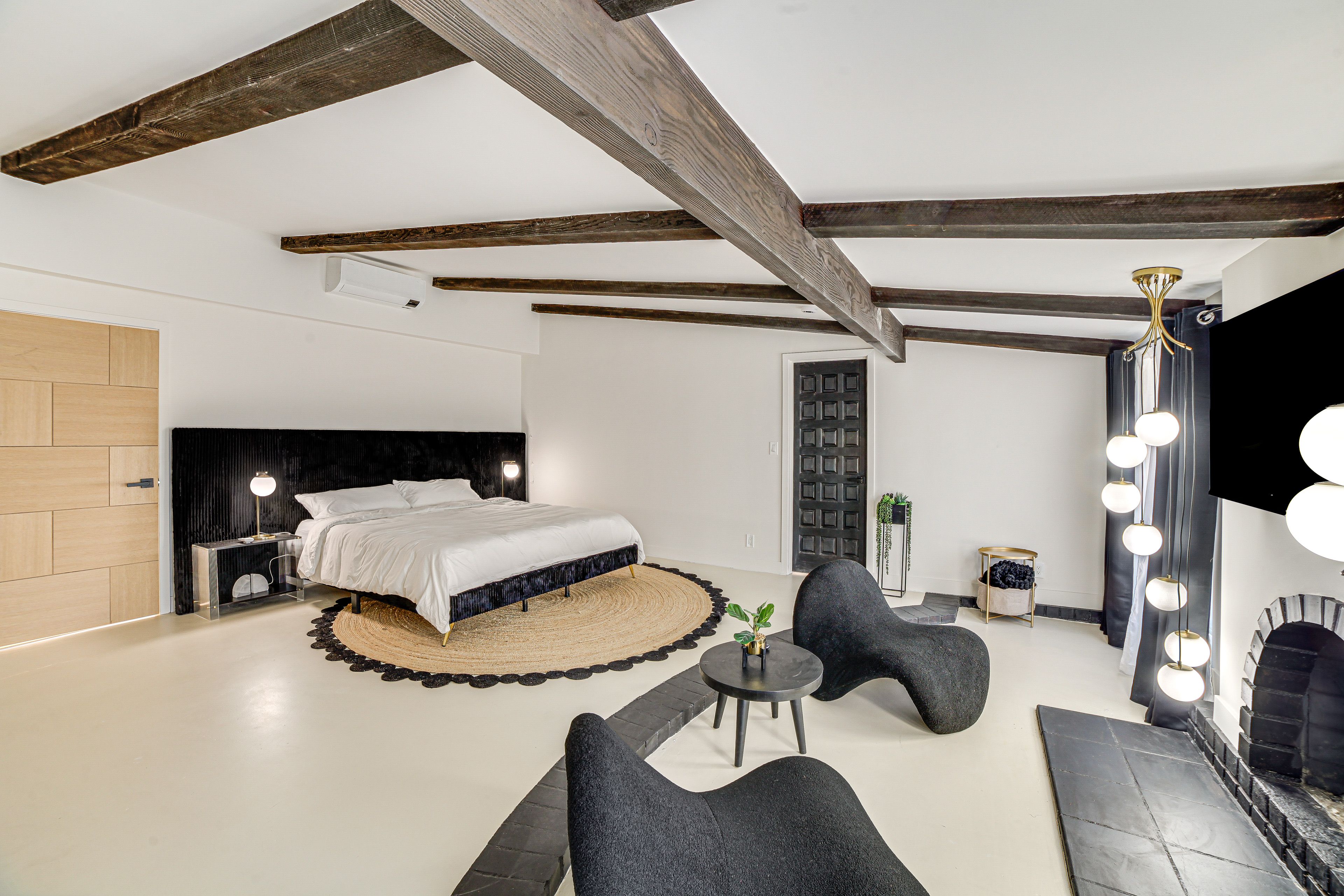Bedroom 1 | California King Bed | Smart TV | Gas Fireplace