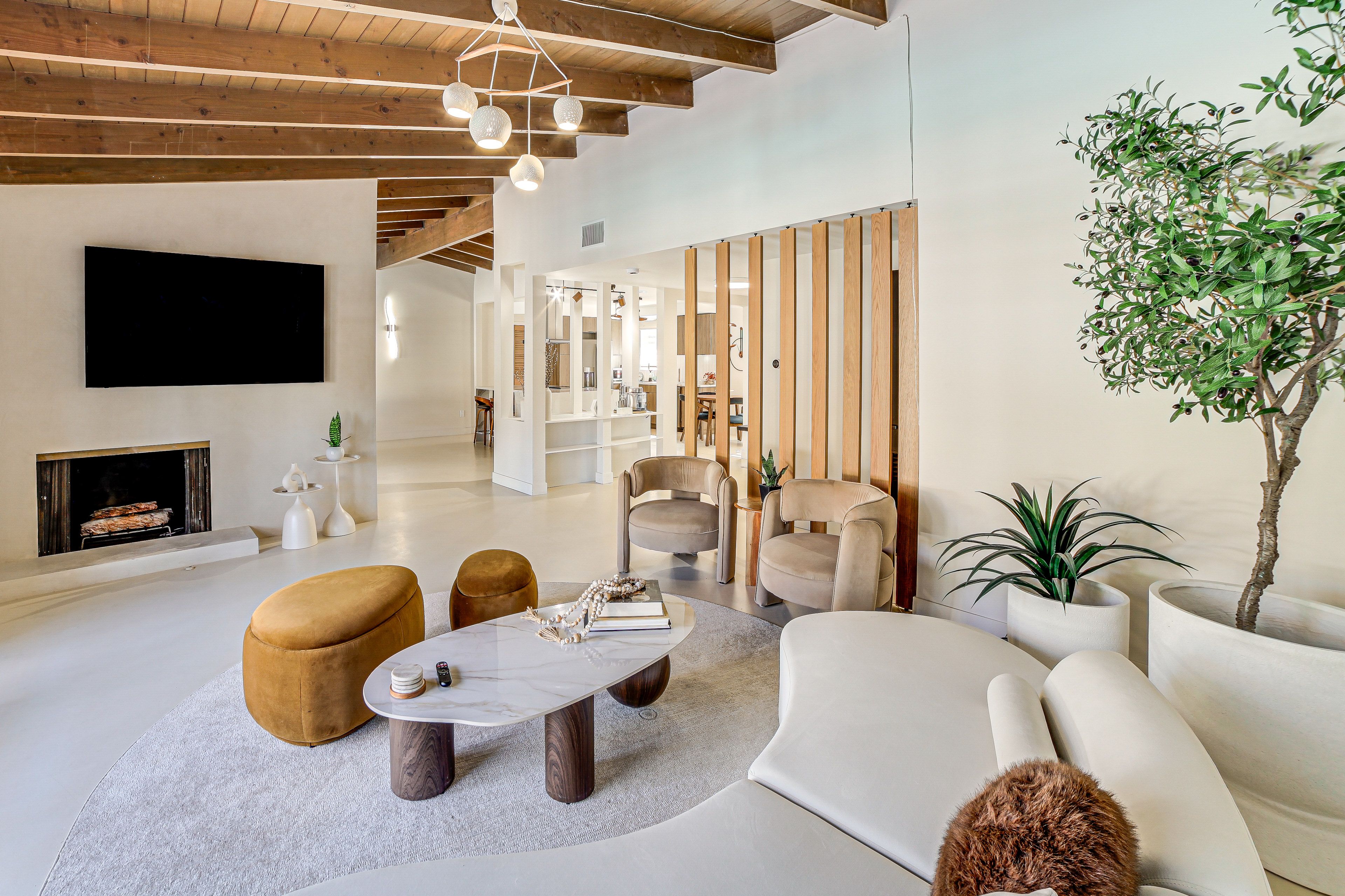Living Room | Single-Story Home | Free WiFi | Central A/C & Heating