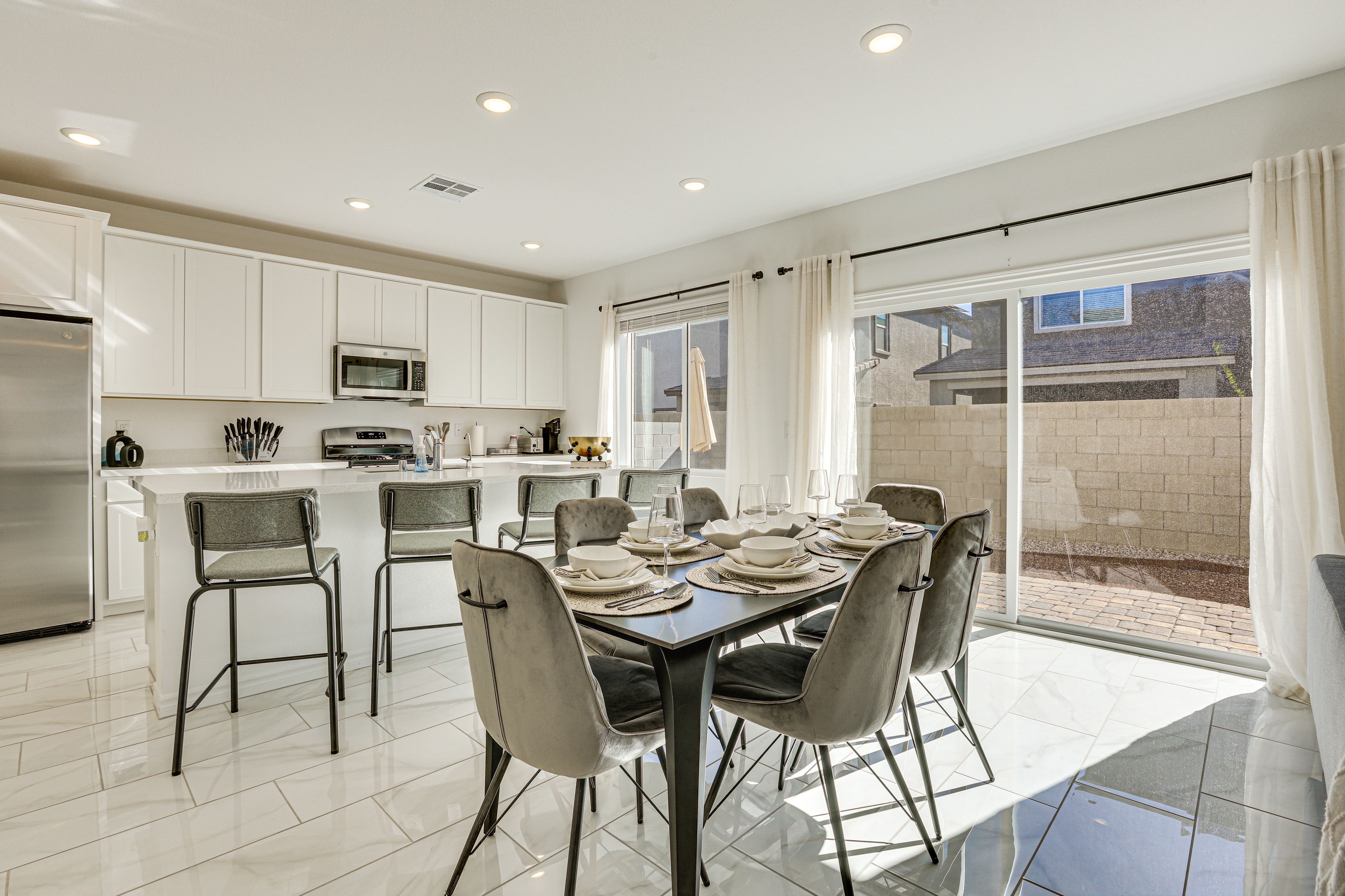 Dining Area | 2-Story Home | Free WiFi | Central A/C & Heating