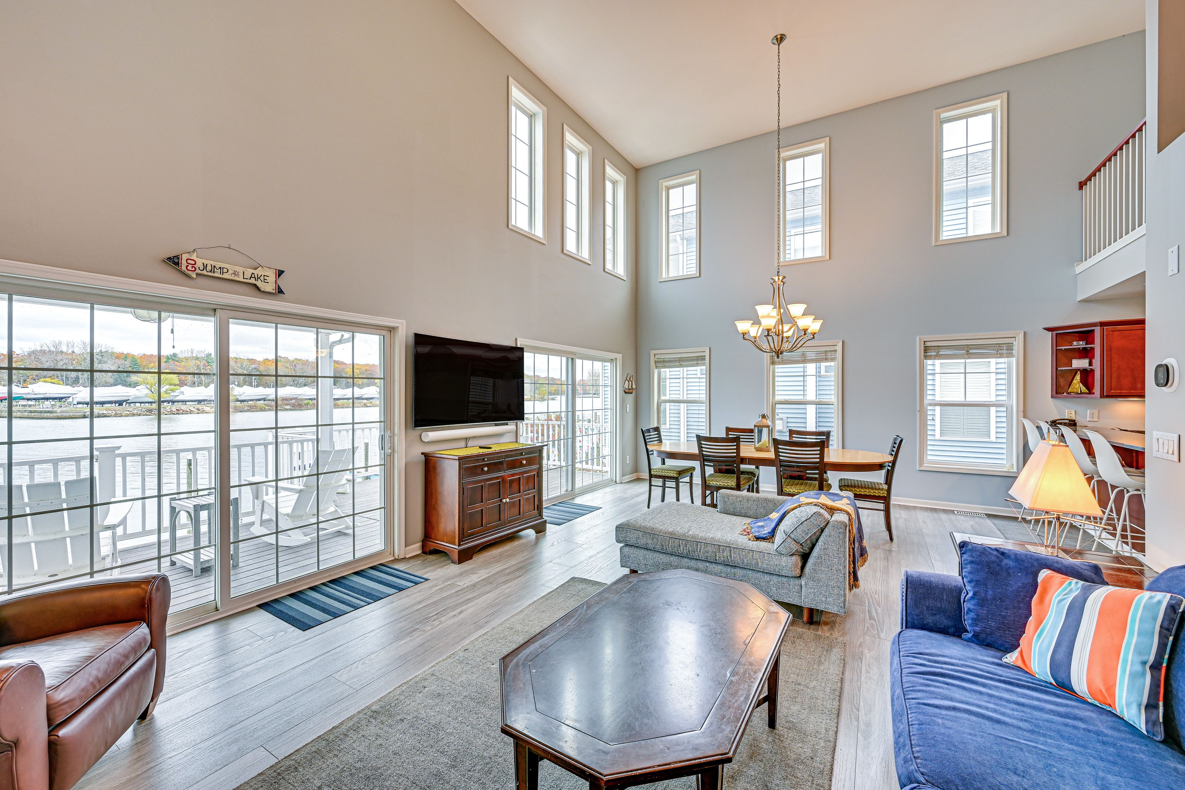 Living Room | 1st Floor | 2-Story Home | Central A/C & Heating