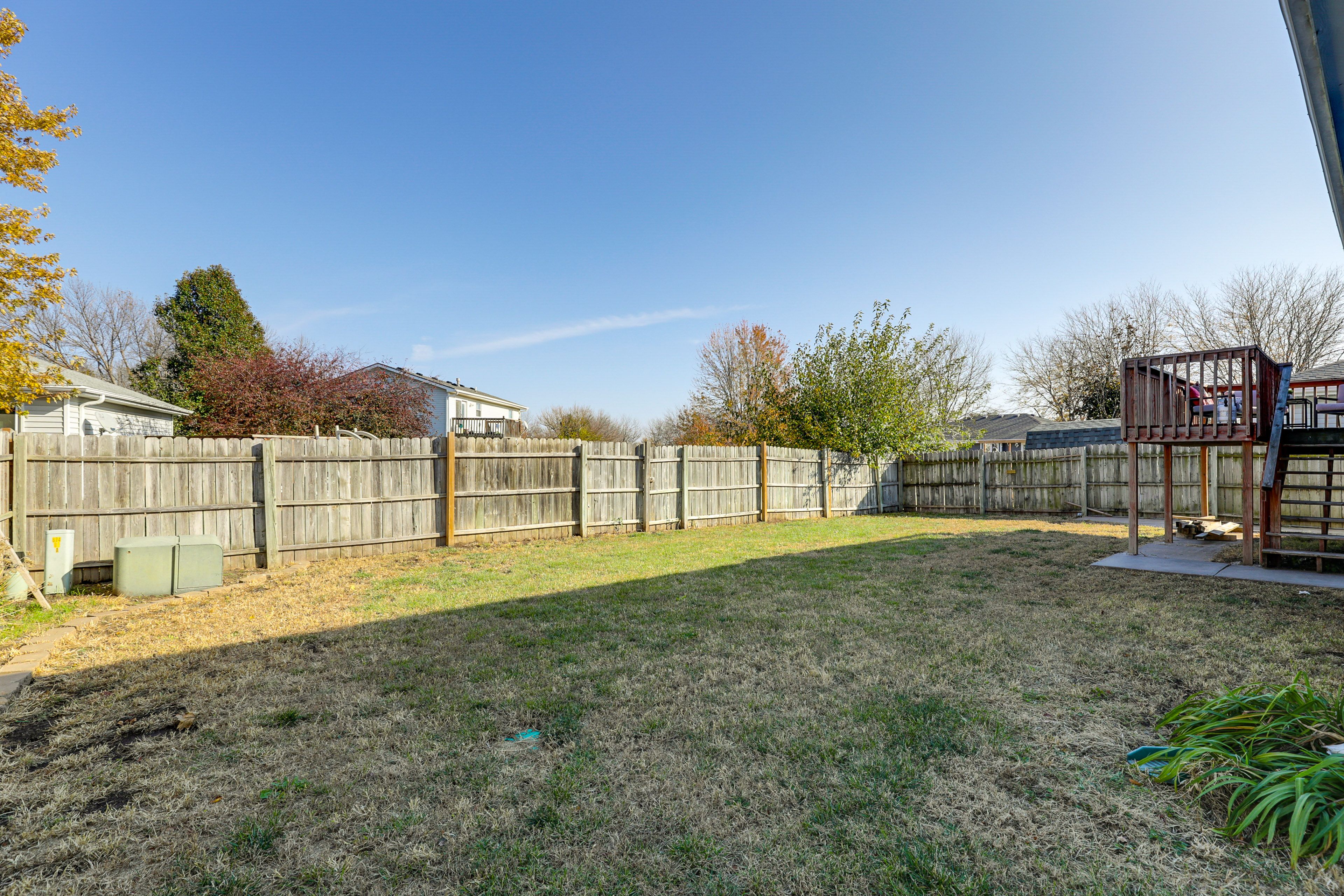 Private Backyard Area