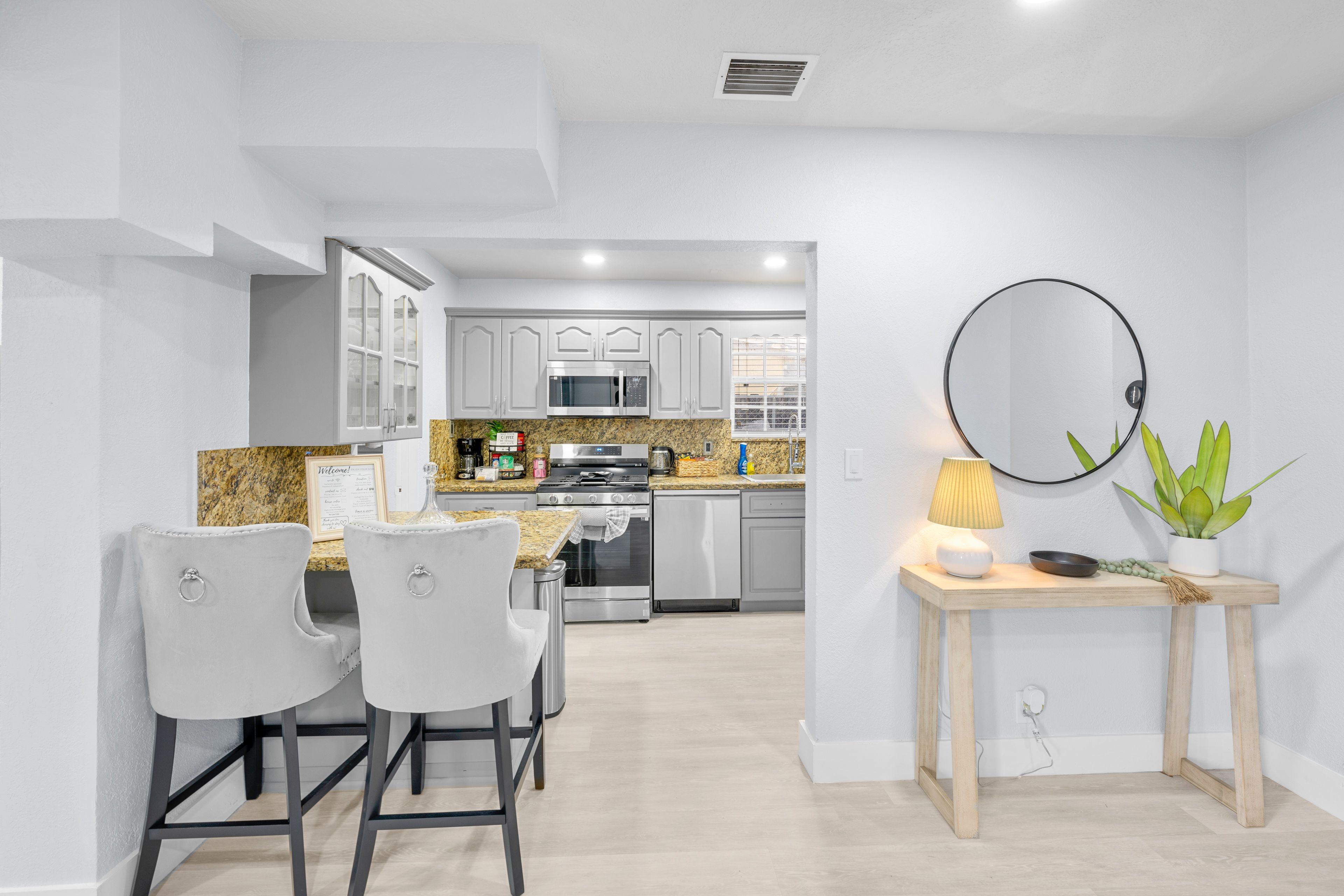 Kitchen | Breakfast Bar w/ Seating | Drip Coffee Maker | Dishwasher