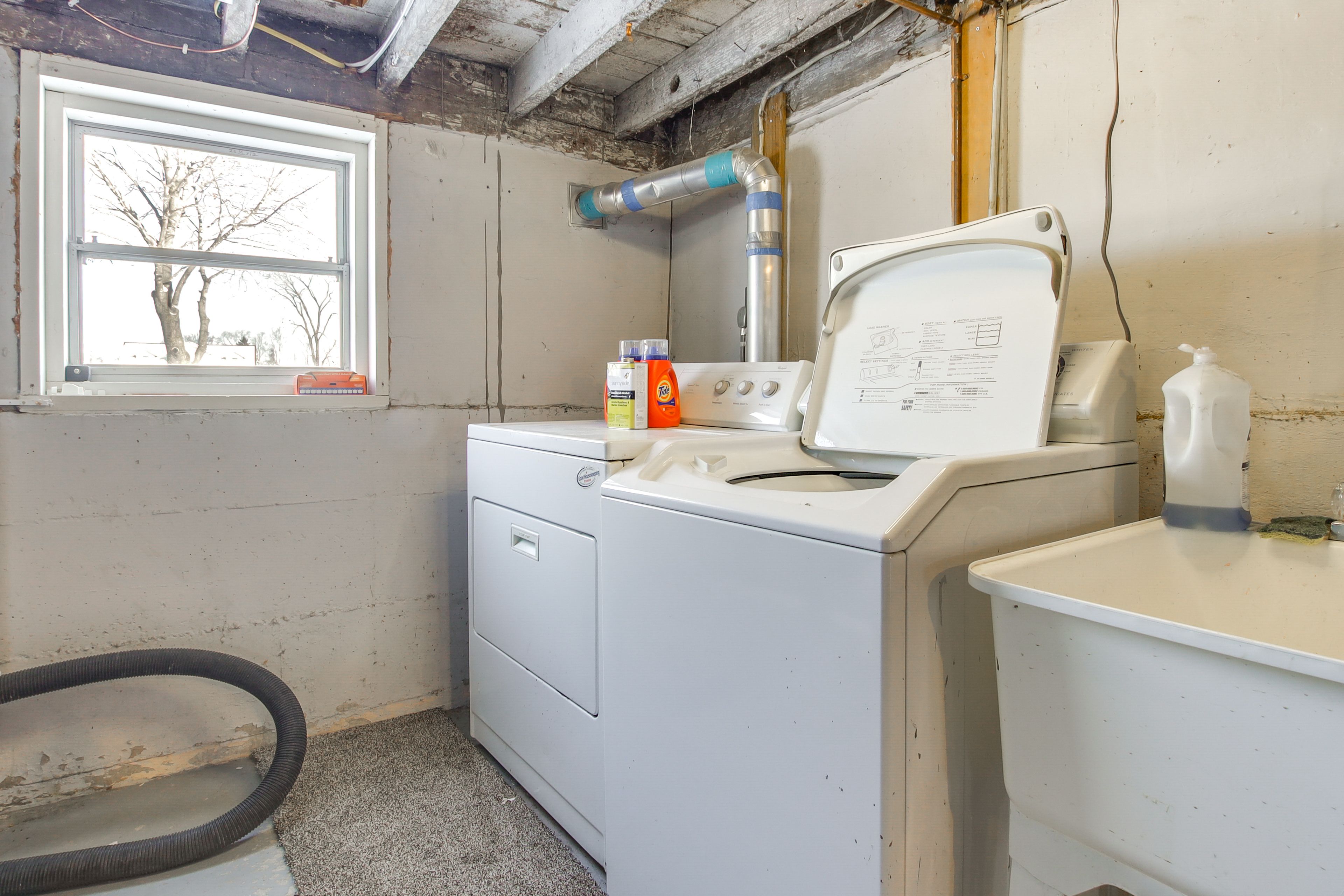 Laundry Area | Basement | Washer/Dryer | Laundry Detergent | Iron/Board