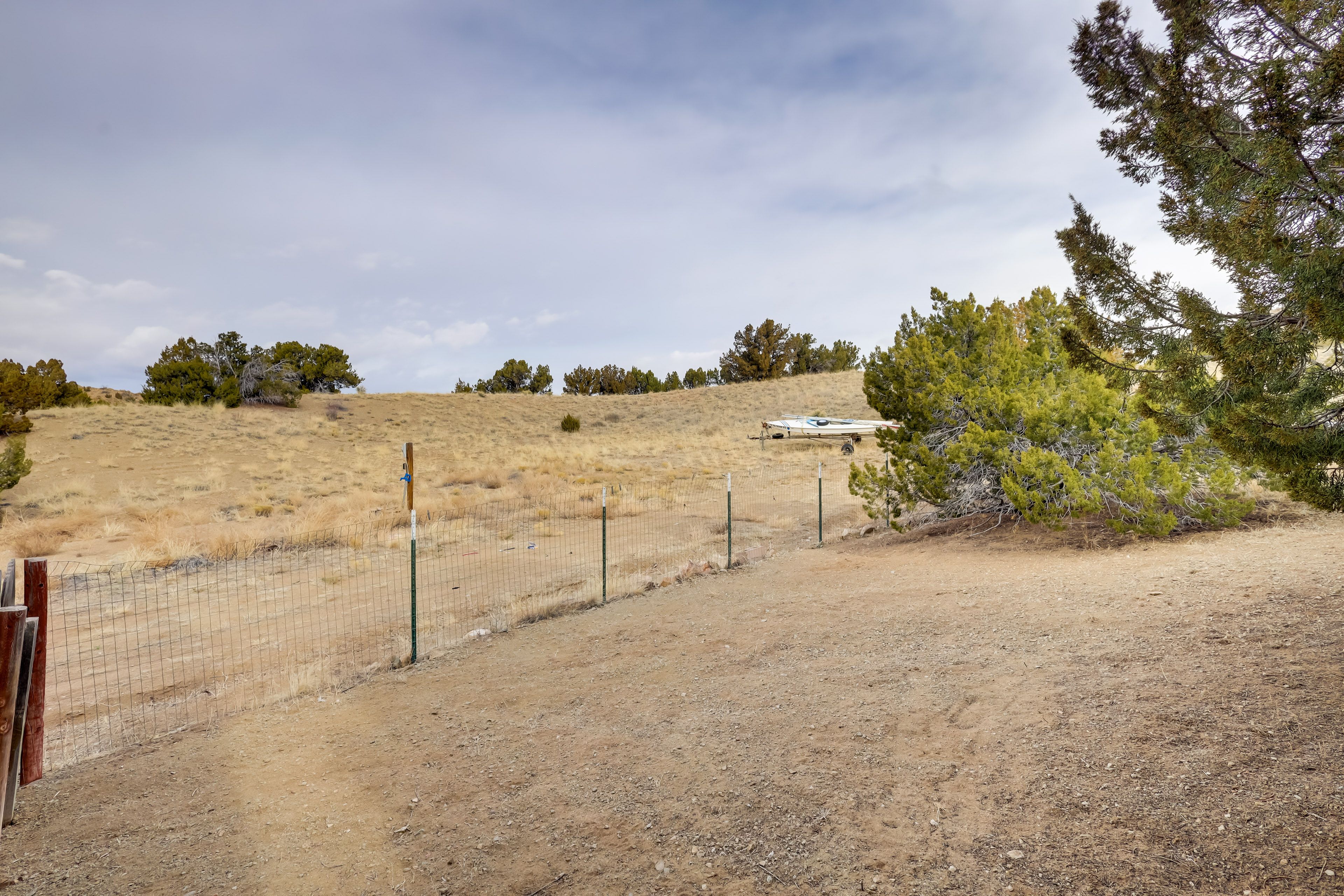 Fenced-In Gravel Yard