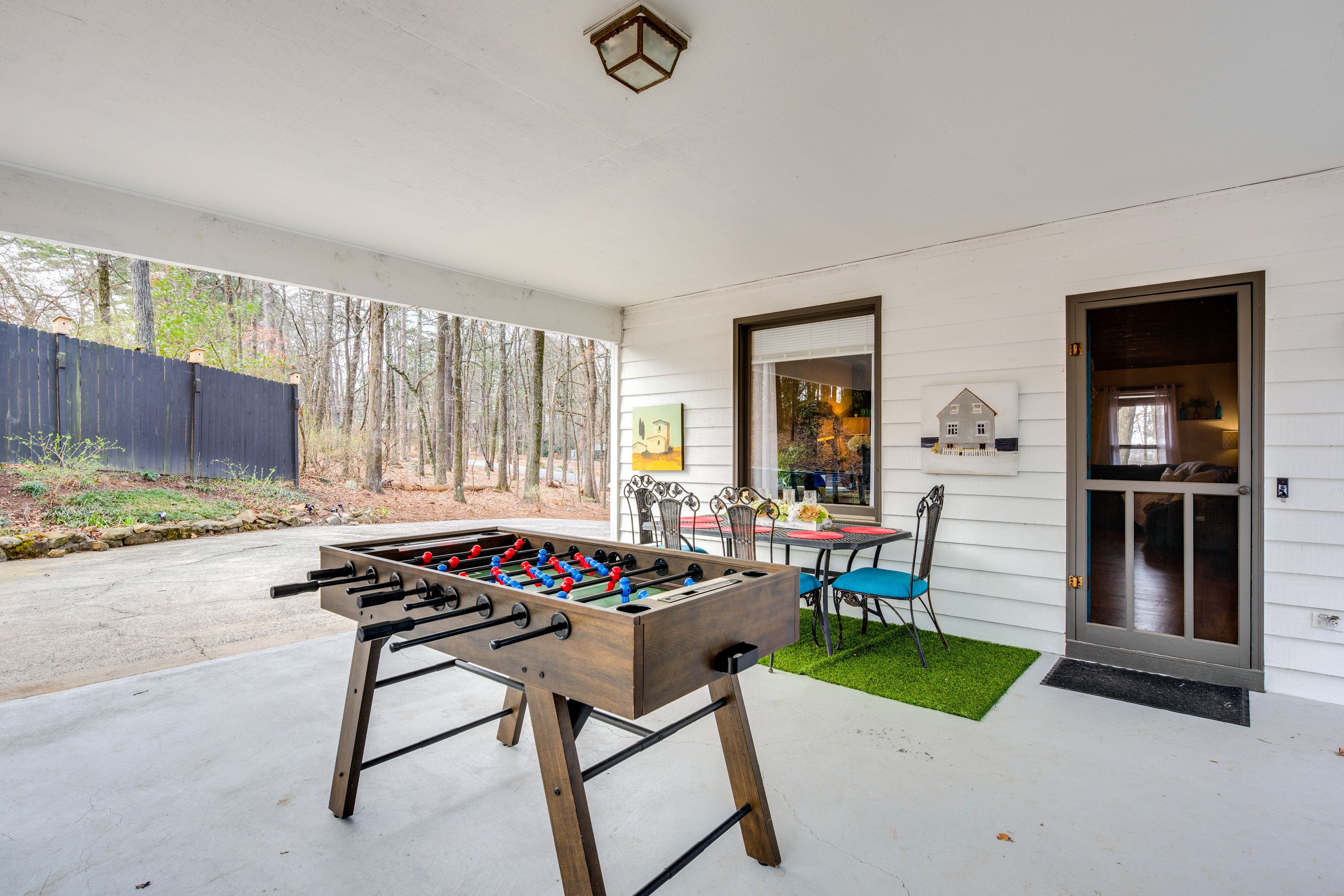 Front Patio | Foosball Table | Dining Area