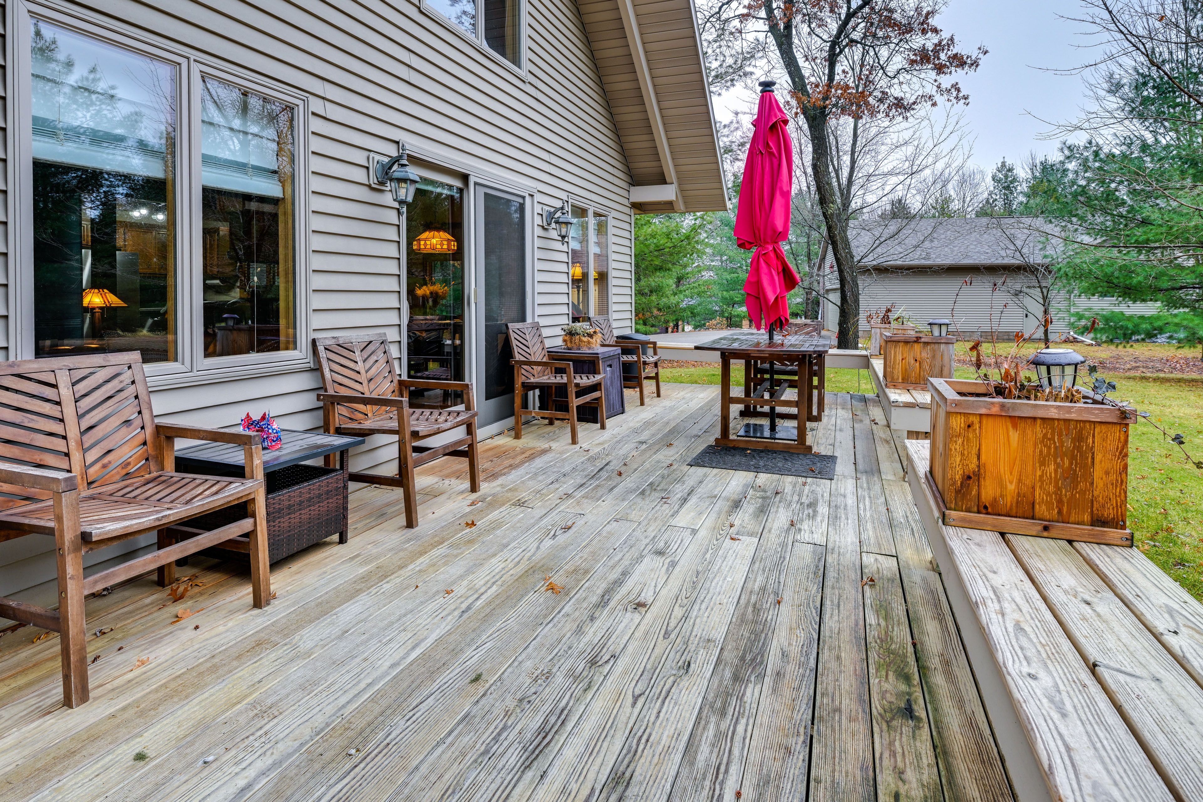 Furnished Deck | Wooded Views