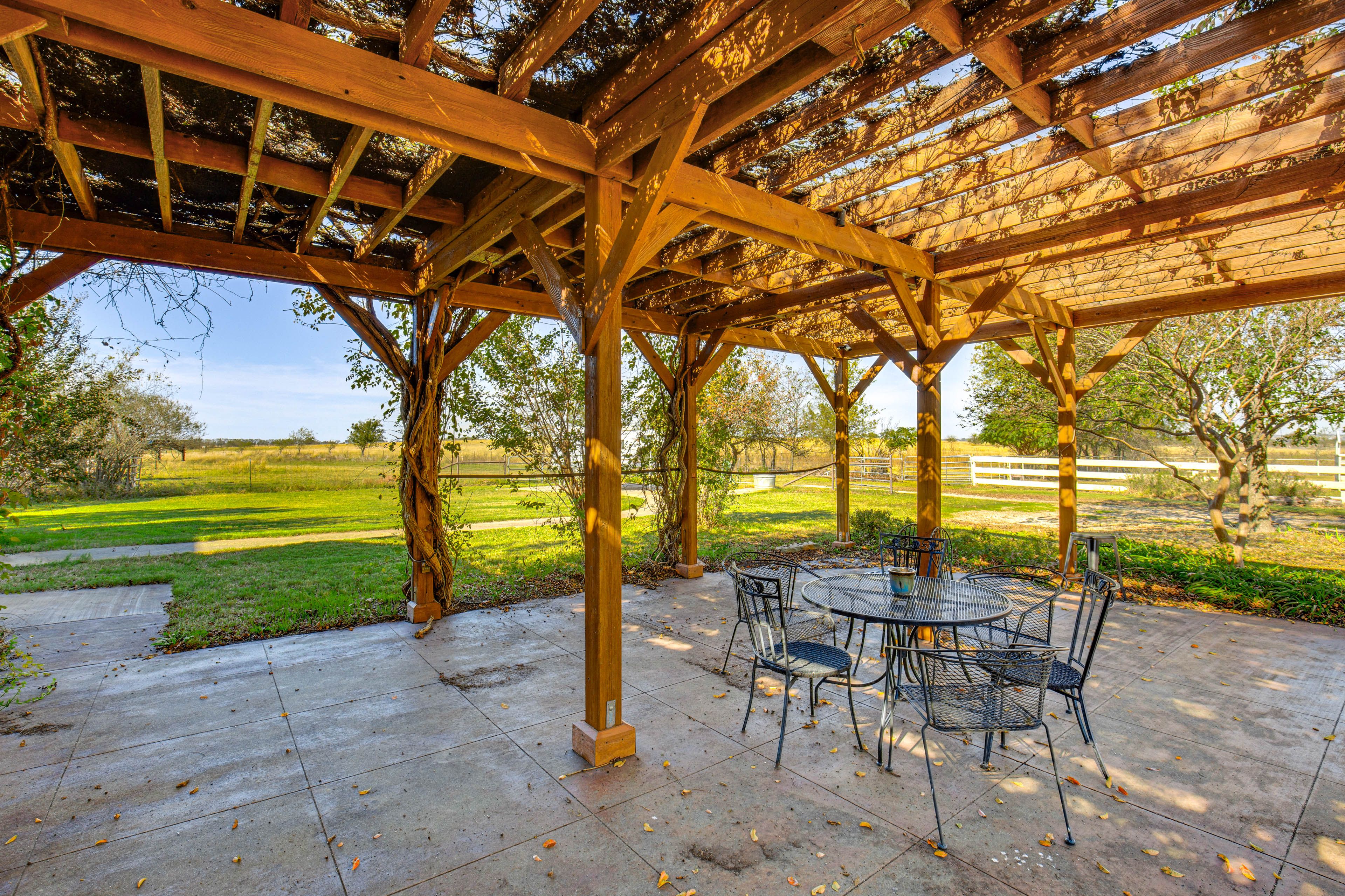 Patio | Dining Area | Serene Country Views