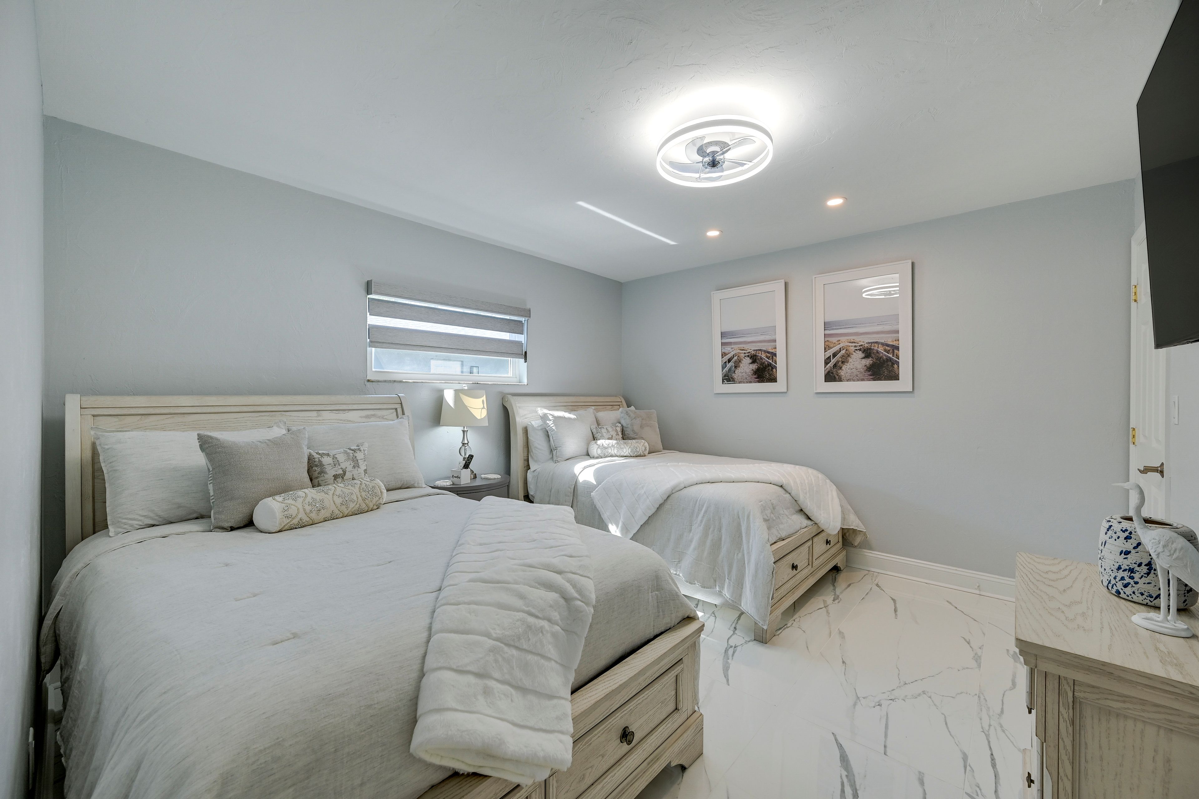 Bedroom 3 | 2 Full Beds | Smart TV
