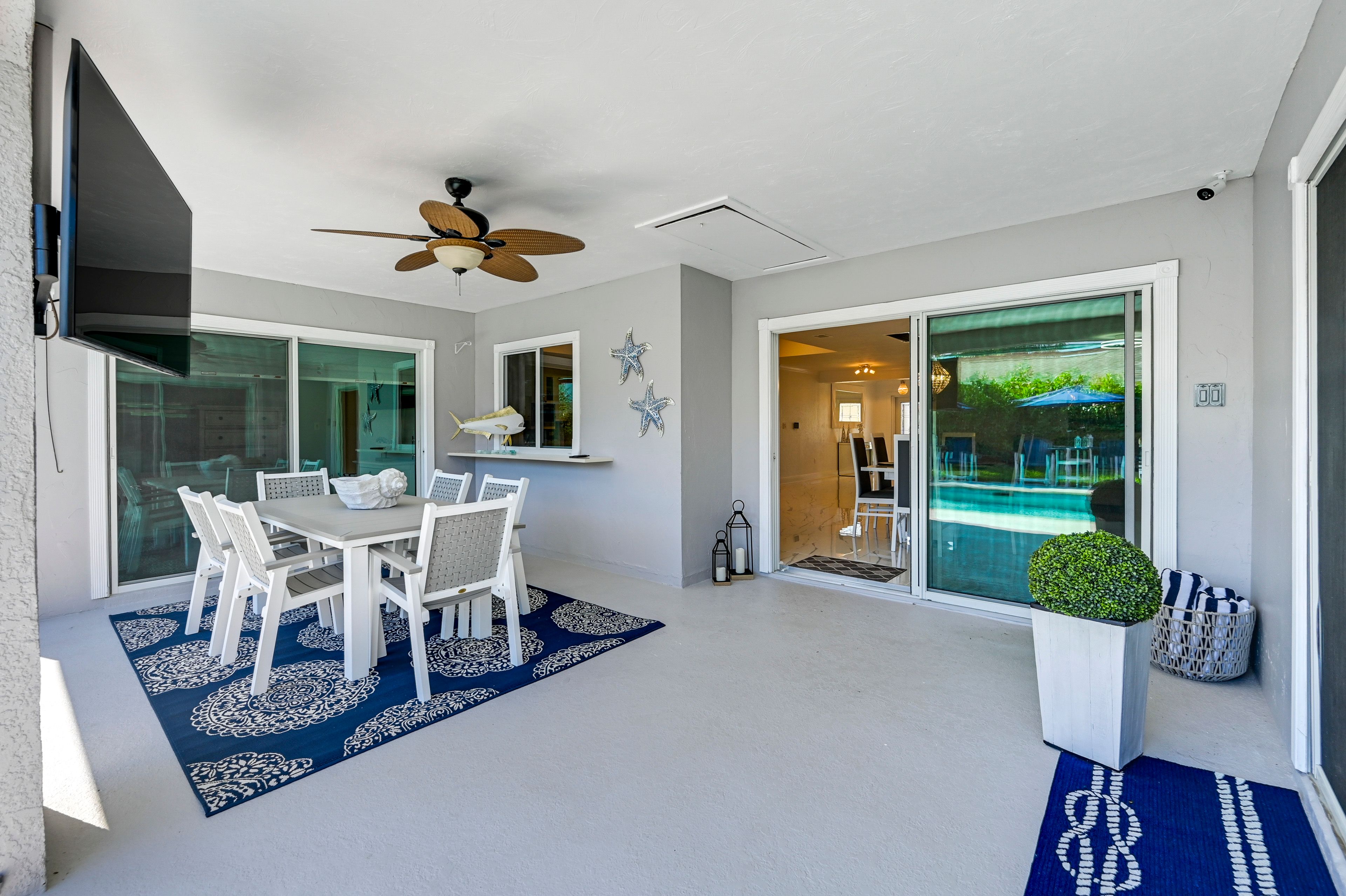 House Exterior | Furnished Patio | Dining Area | Smart TV
