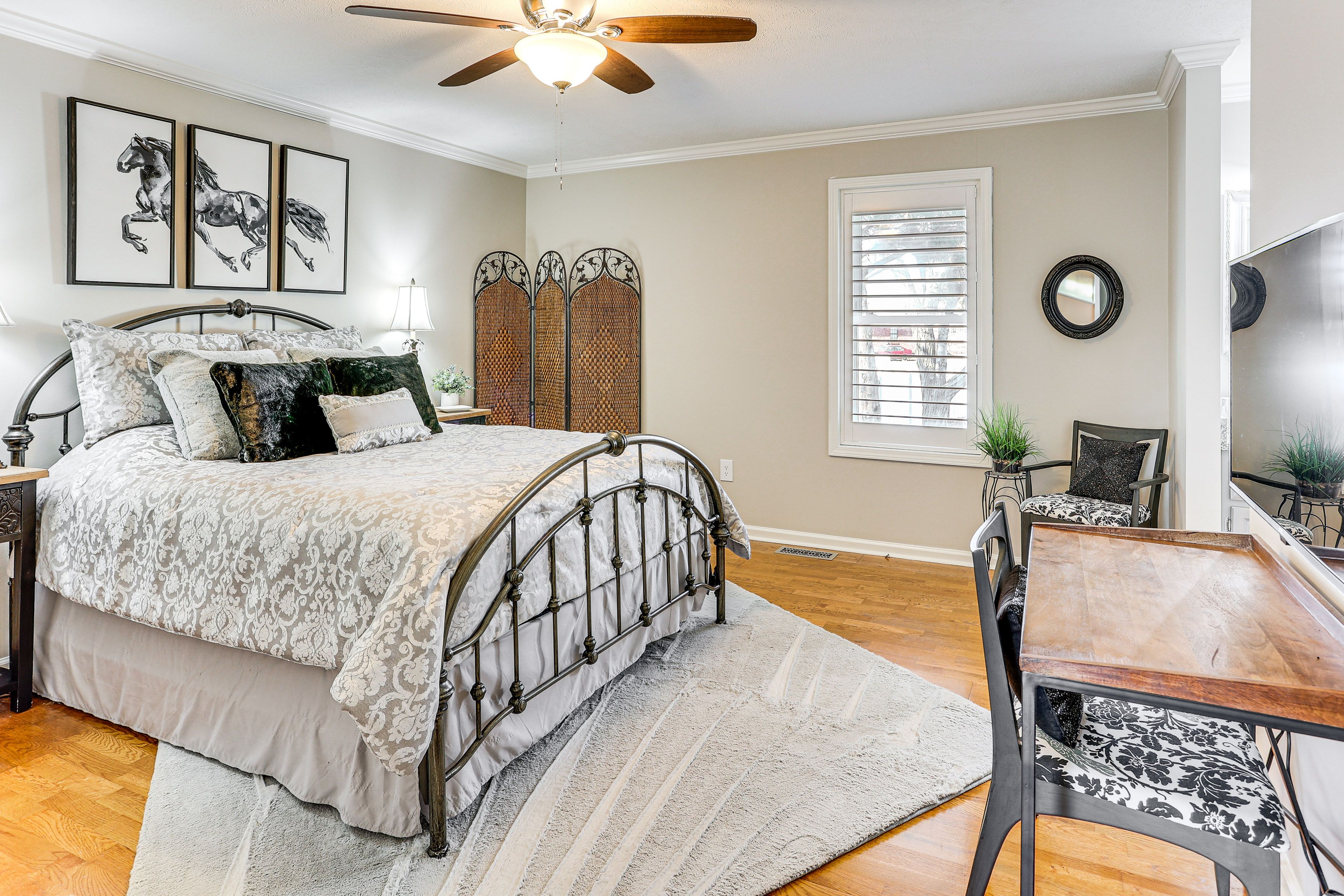 Bedroom 1 | Queen Bed | Linens Provided | Smart TV