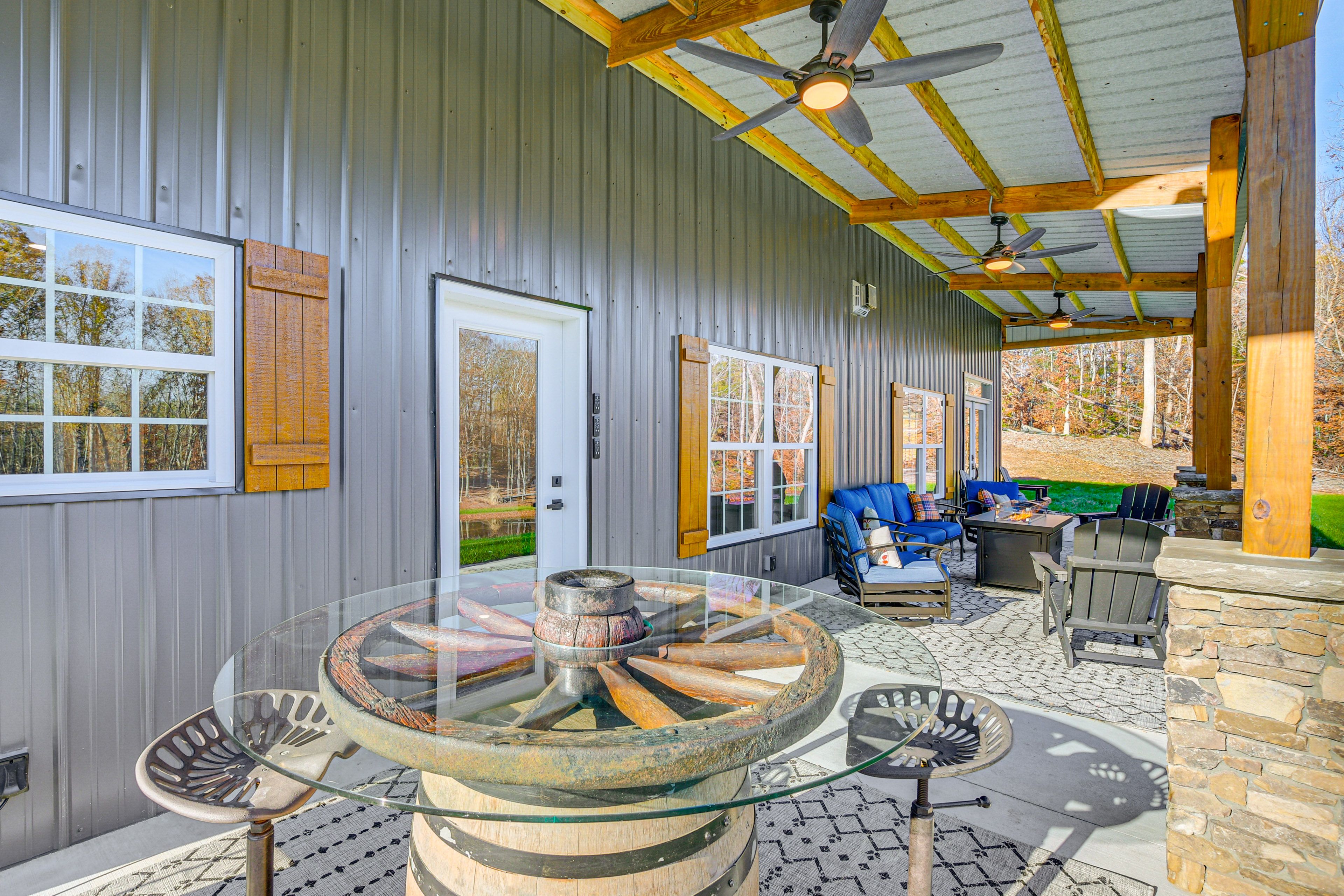 Covered Patio | Fire Pit | Grill | Seating