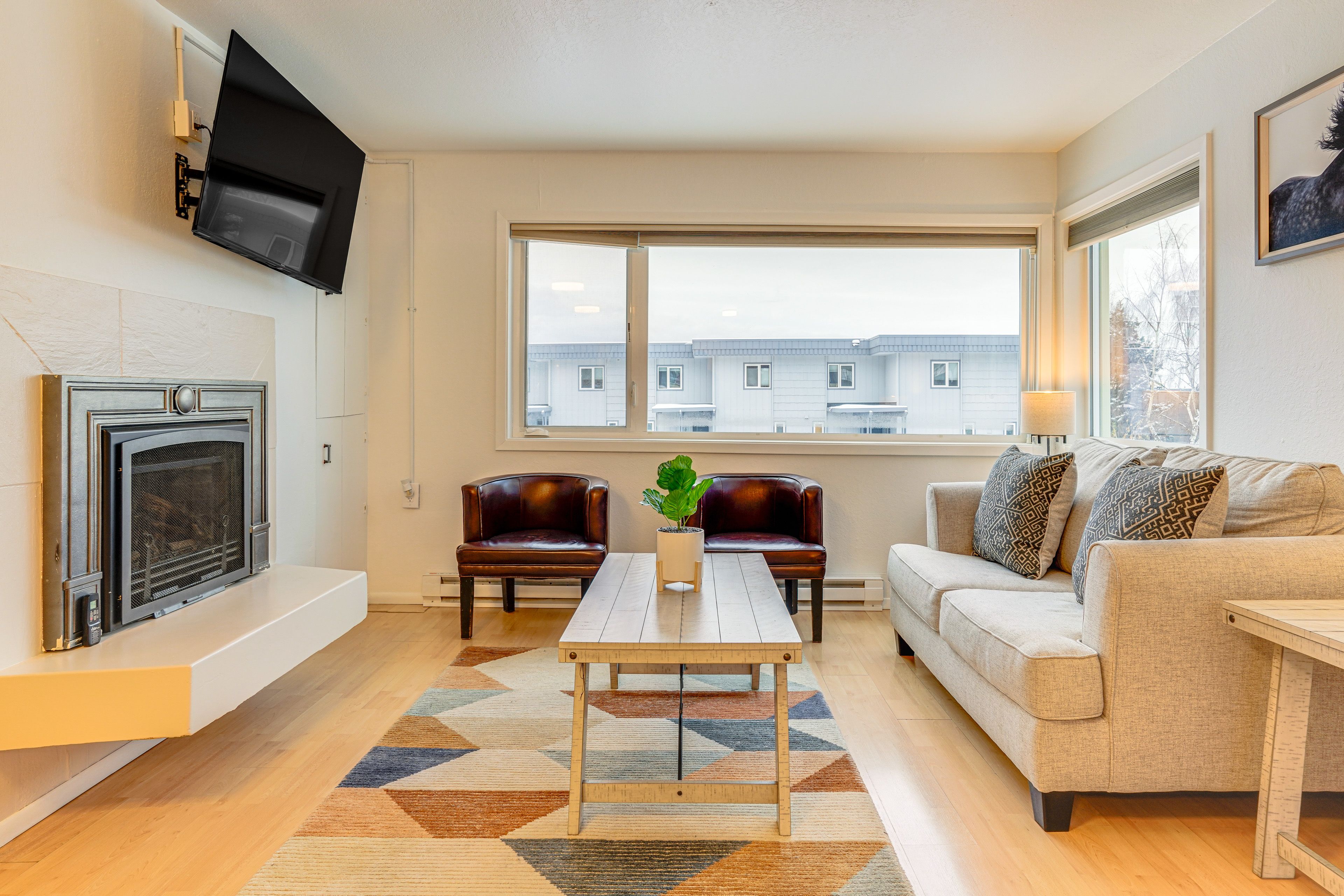 Anchorage Vacation Rental | 2BR | 1BA | 1,000 Sq Ft | Stairs Required
