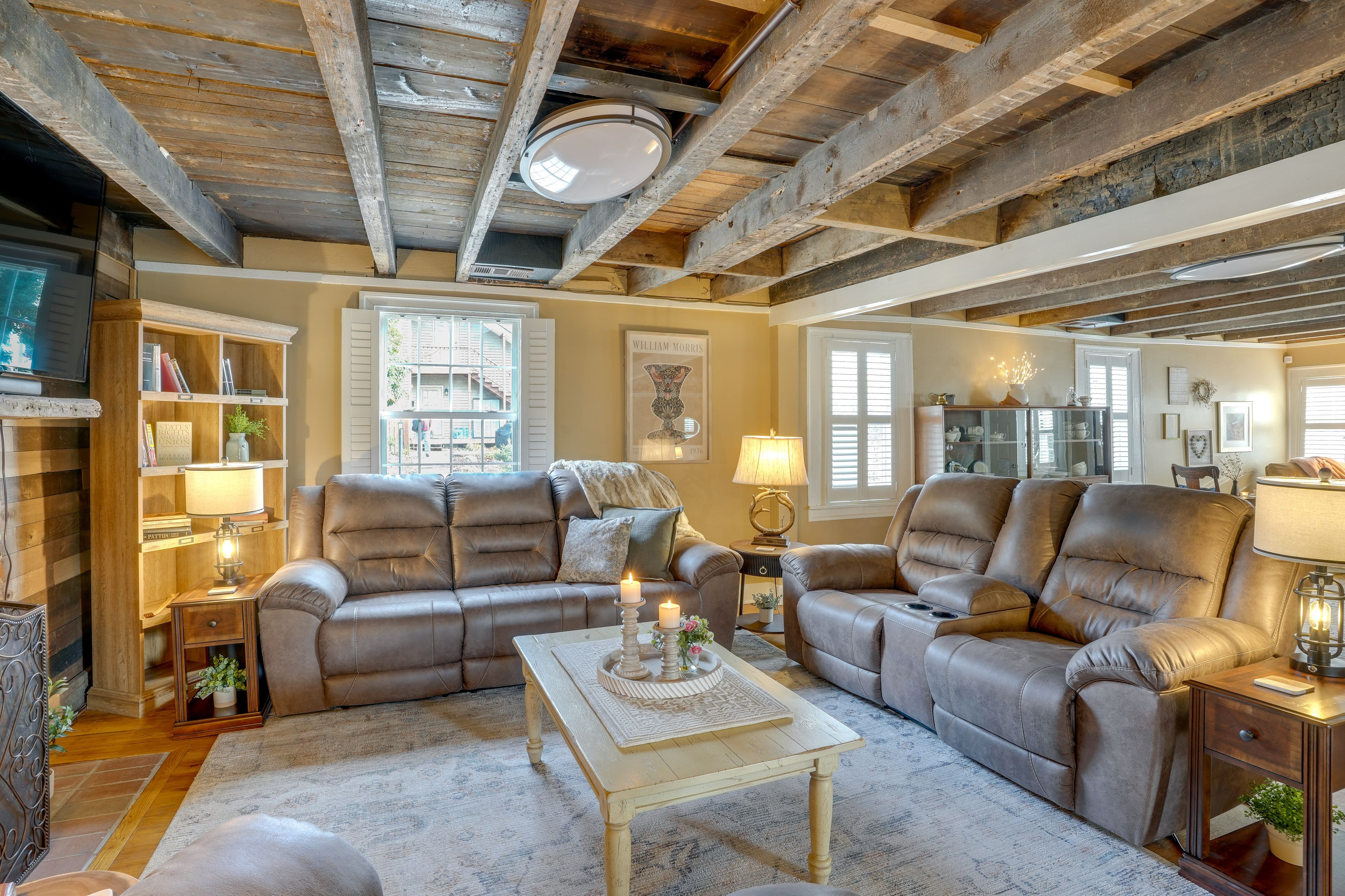 Living Room | 1st Floor | Smart TV | Electric Fireplace
