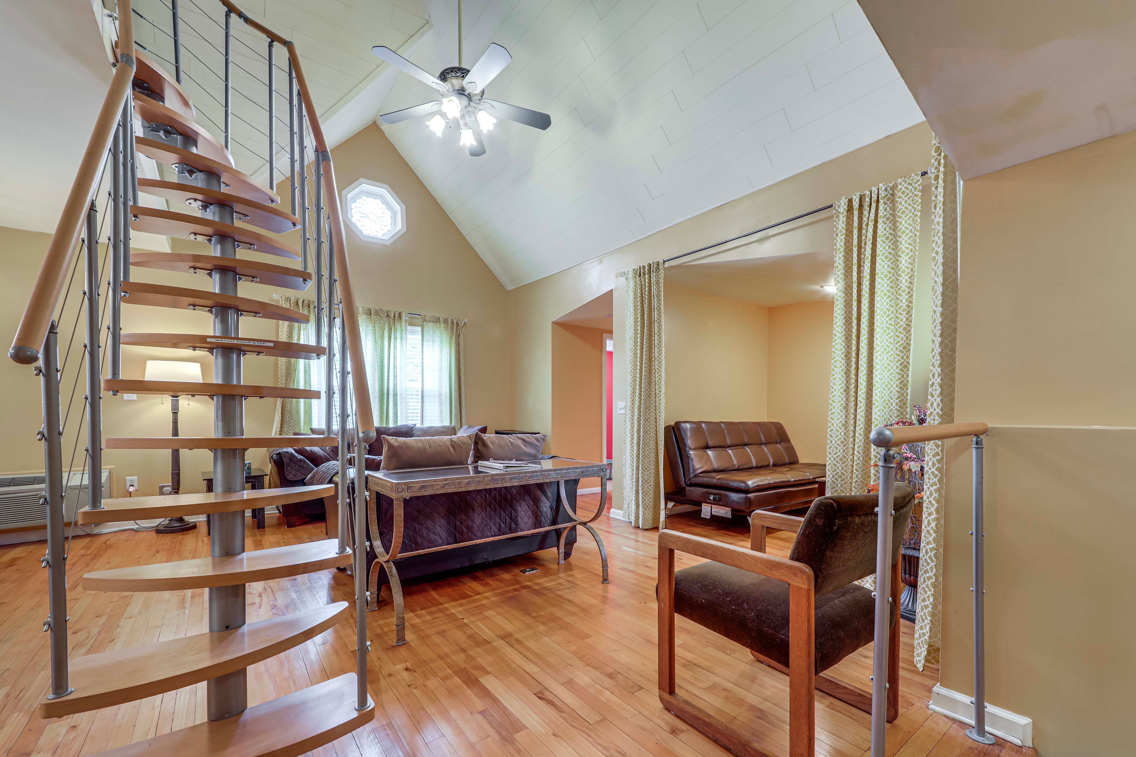 Spiral Staircase to Loft