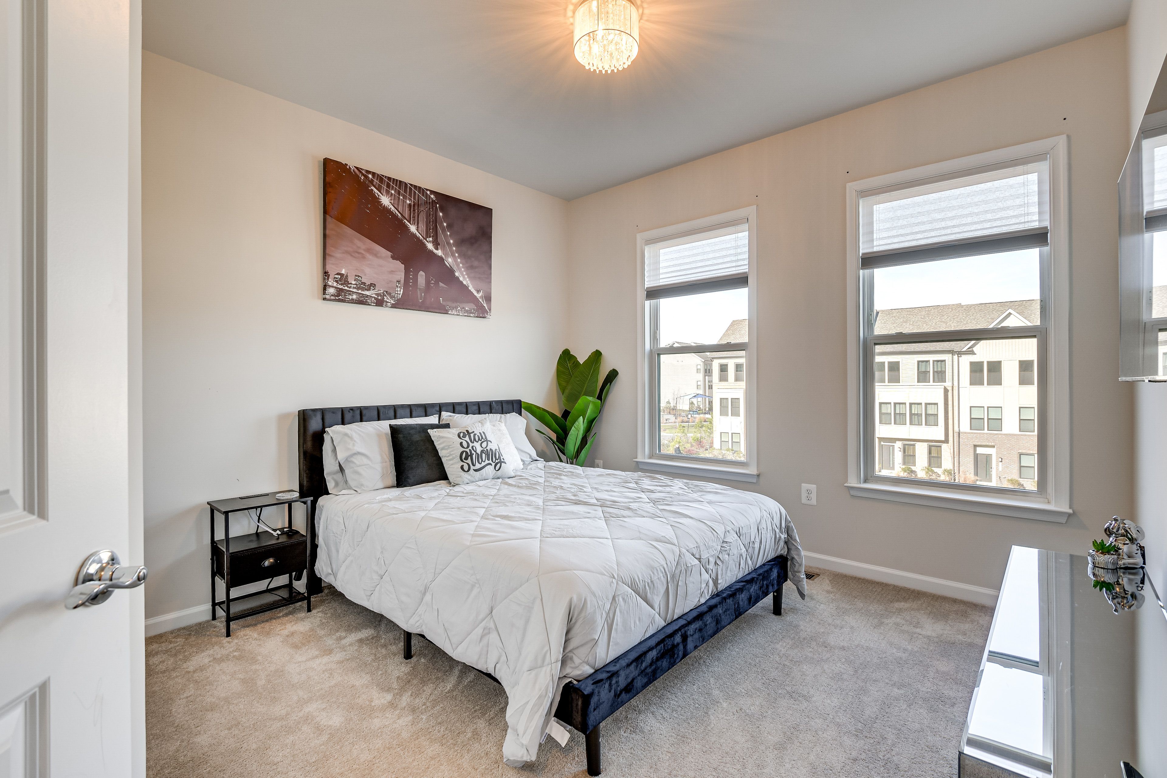 Bedroom 3 | Queen Bed | Smart TV | Electric Fireplace | 2nd Floor