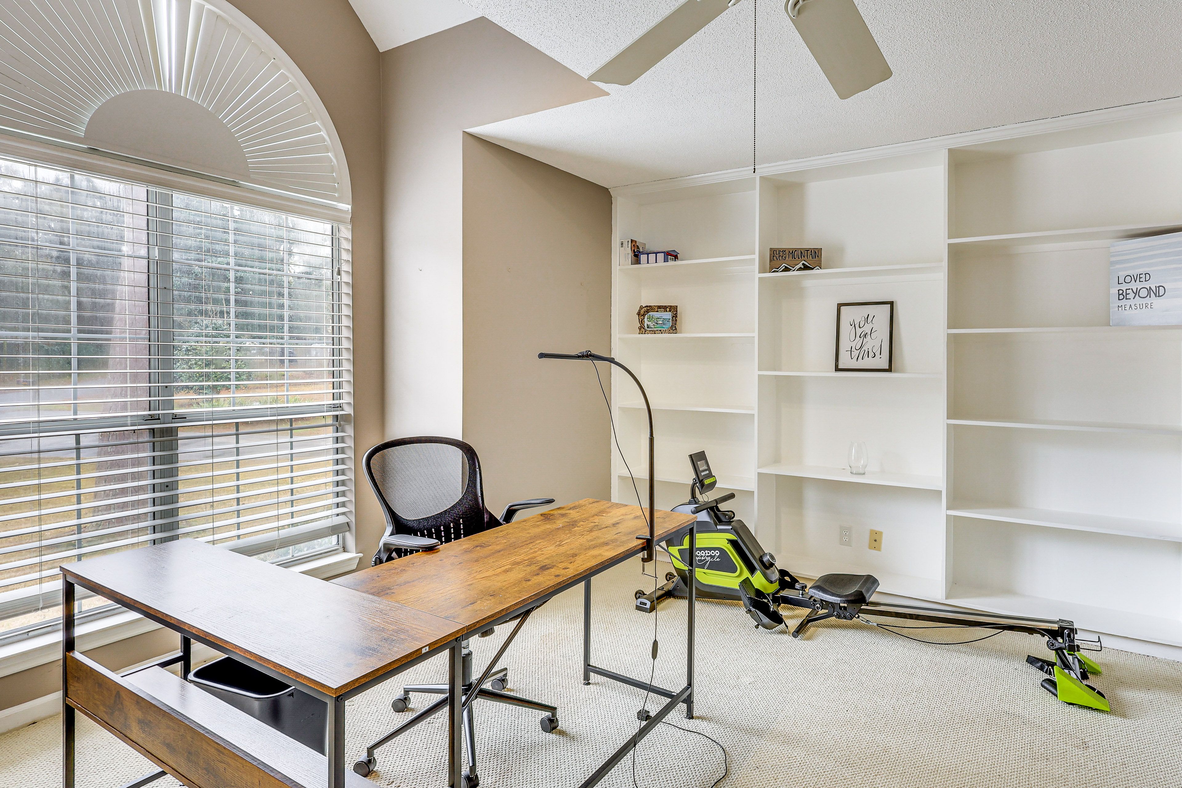 Office | Laptop Workspace | Free WiFi | Rowing Machine