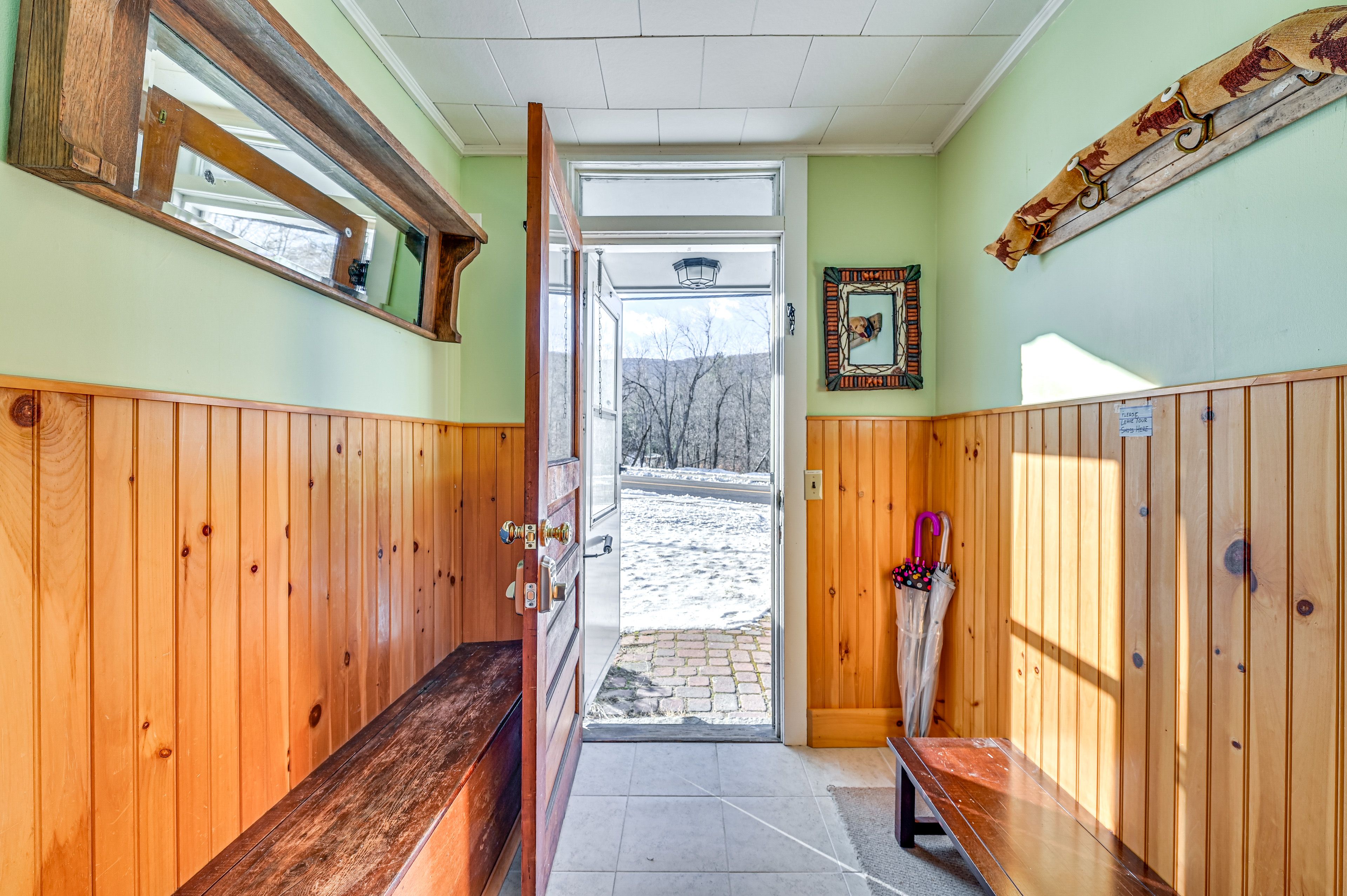 Unit Entry | Shared Laundry Room | Shared Ski Storage
