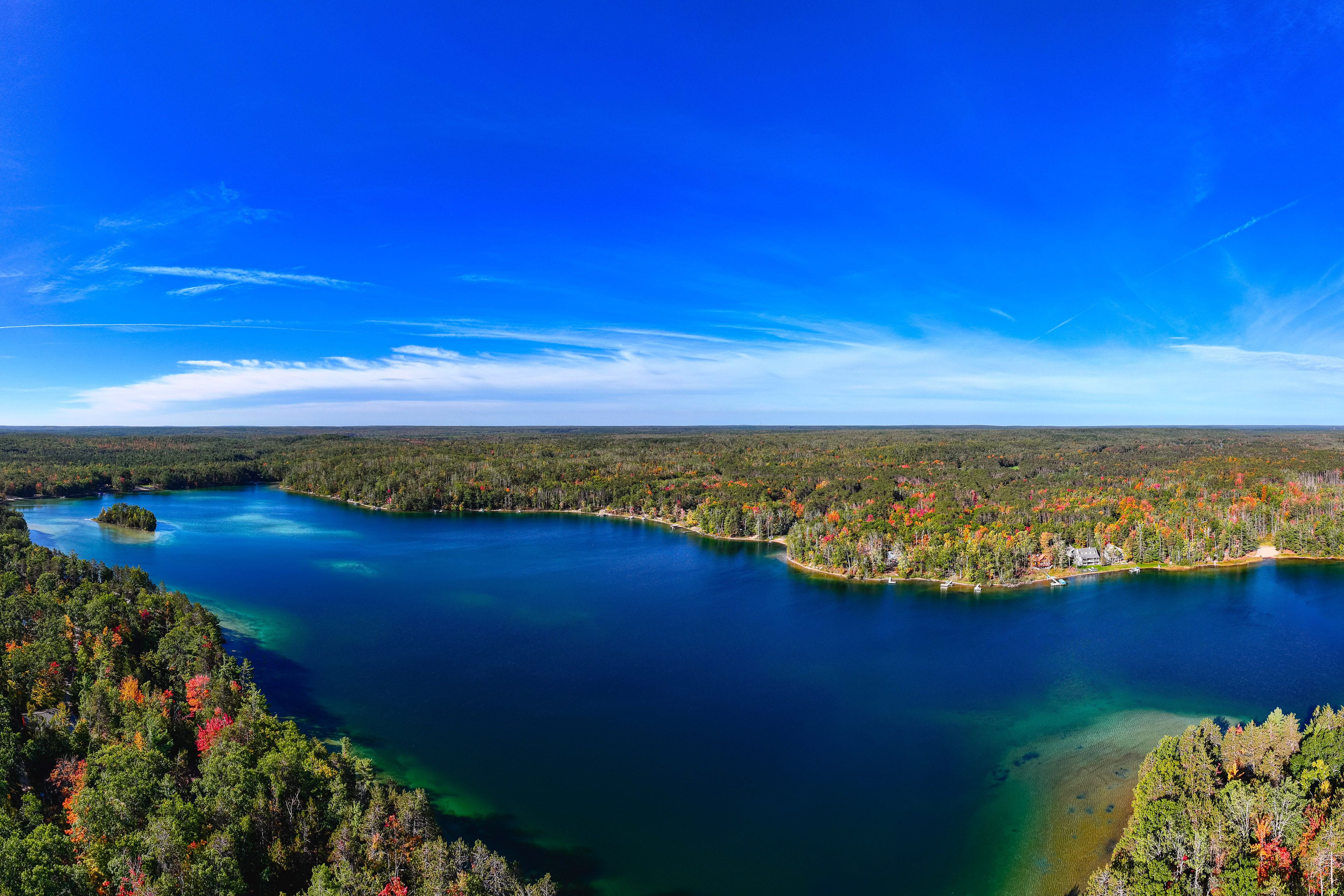 Aerial View of Lake