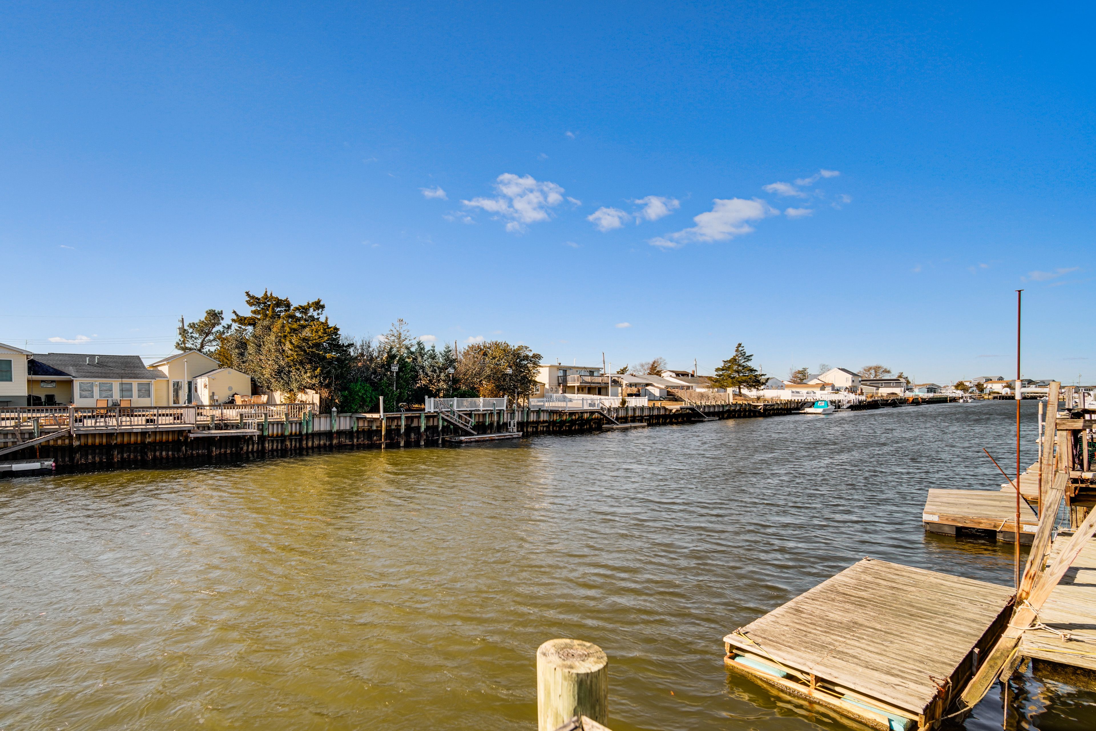 House Exterior | Private Boat Dock | Canal Access to Great Bay