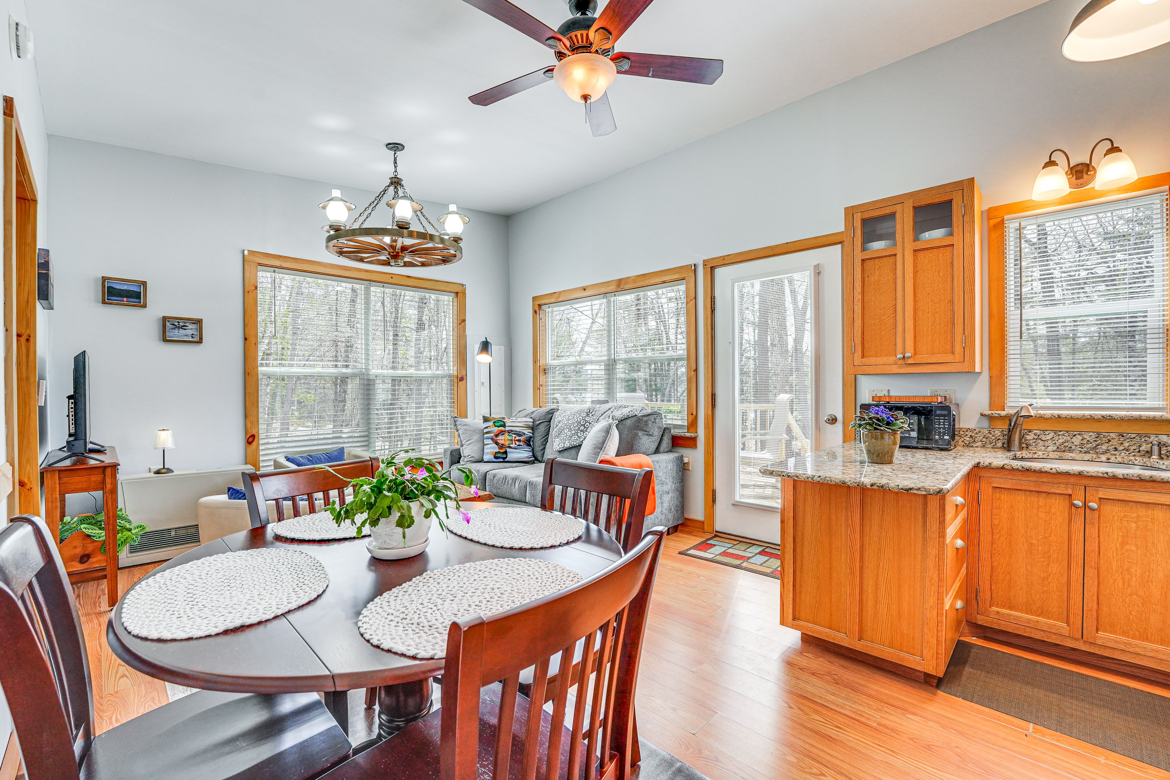 Augusta Vacation Rental | 2BR | 1BA | 560 Sq Ft | 1 Step to Enter