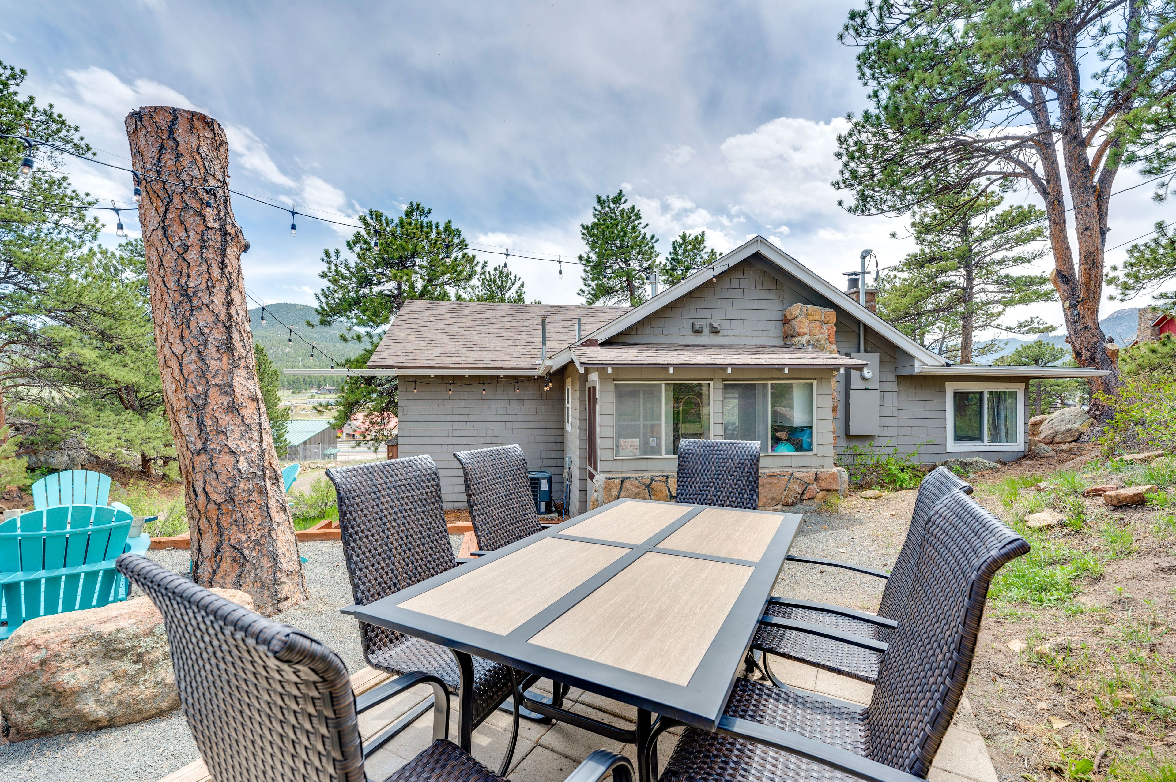 Private Patio | Outdoor Dining Area | Single-Story Cabin