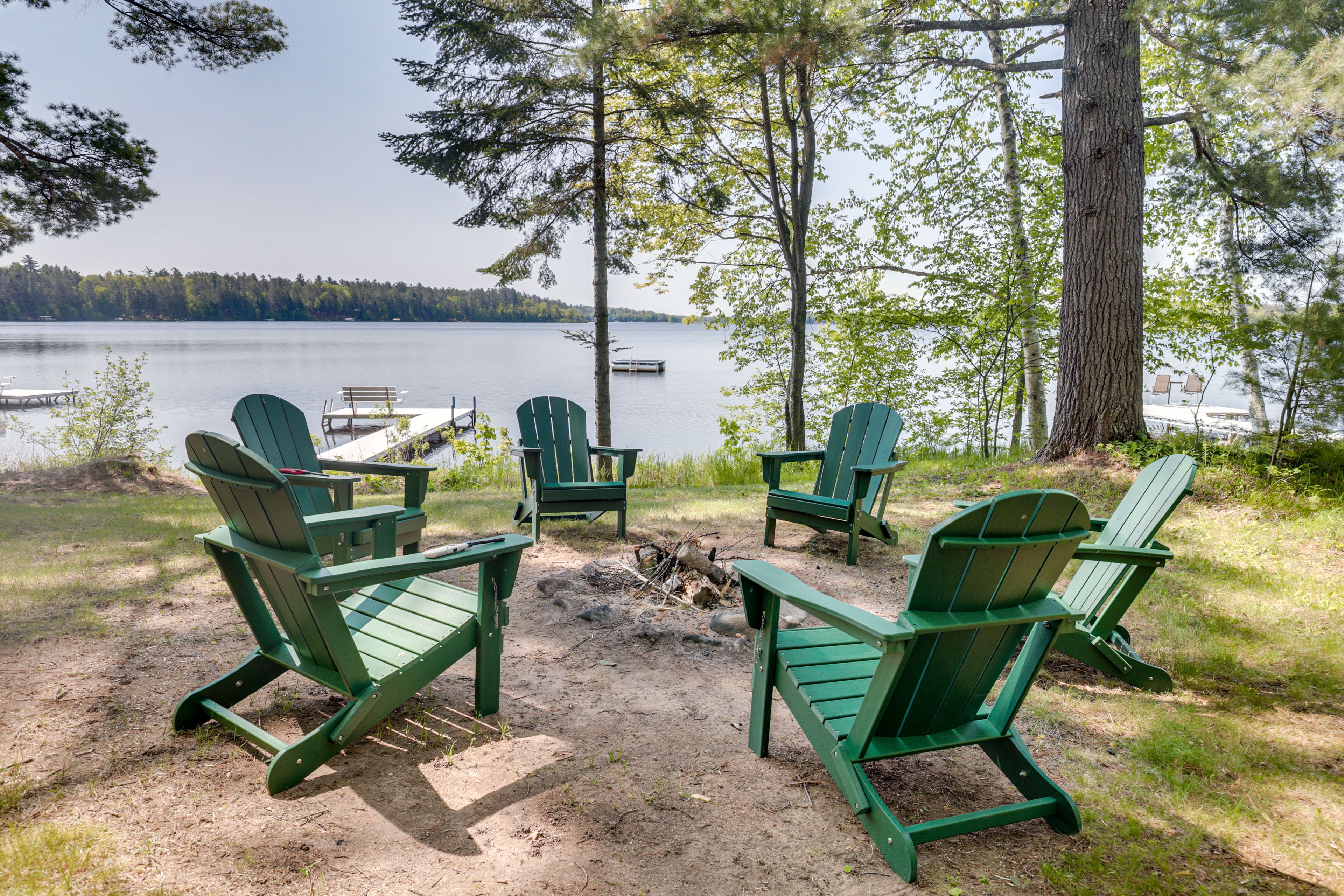 Lac Du Flambeau Vacation Rental | 3BR | 2BA | 1,500 Sq Ft | 2 Steps Required