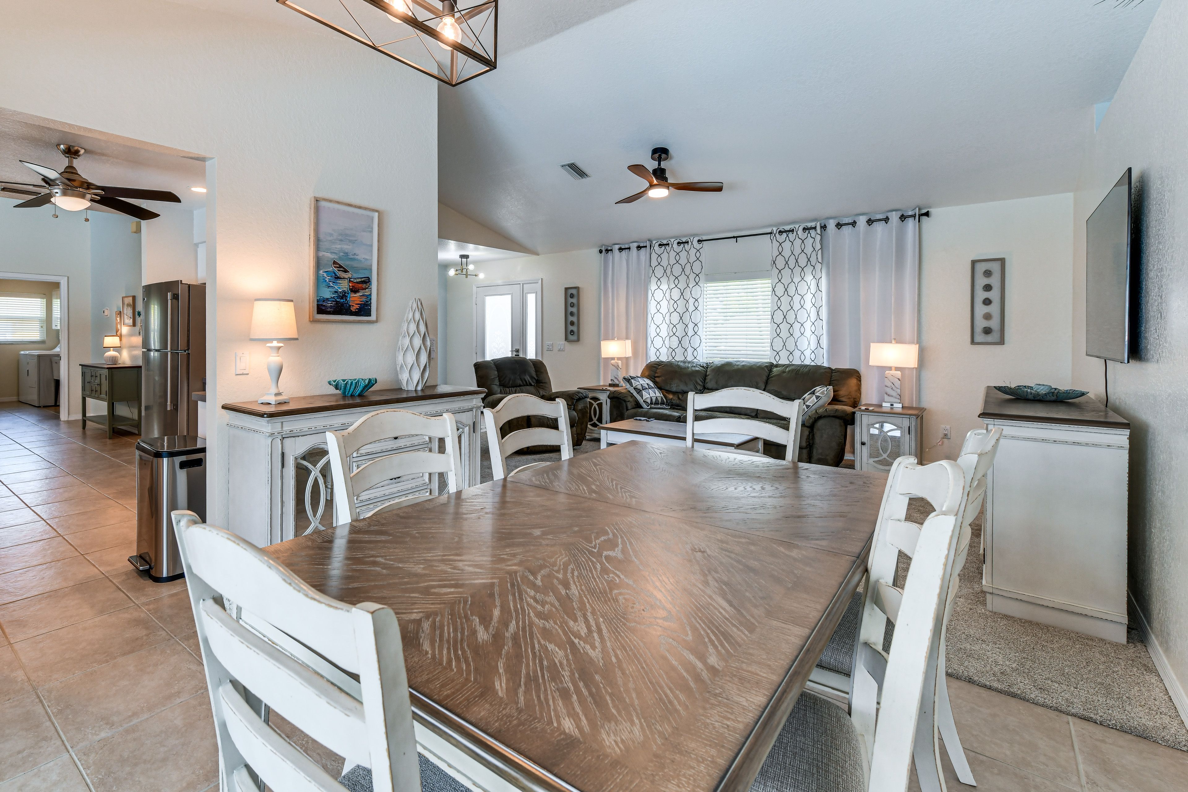 Multiple Living & Dining Spaces