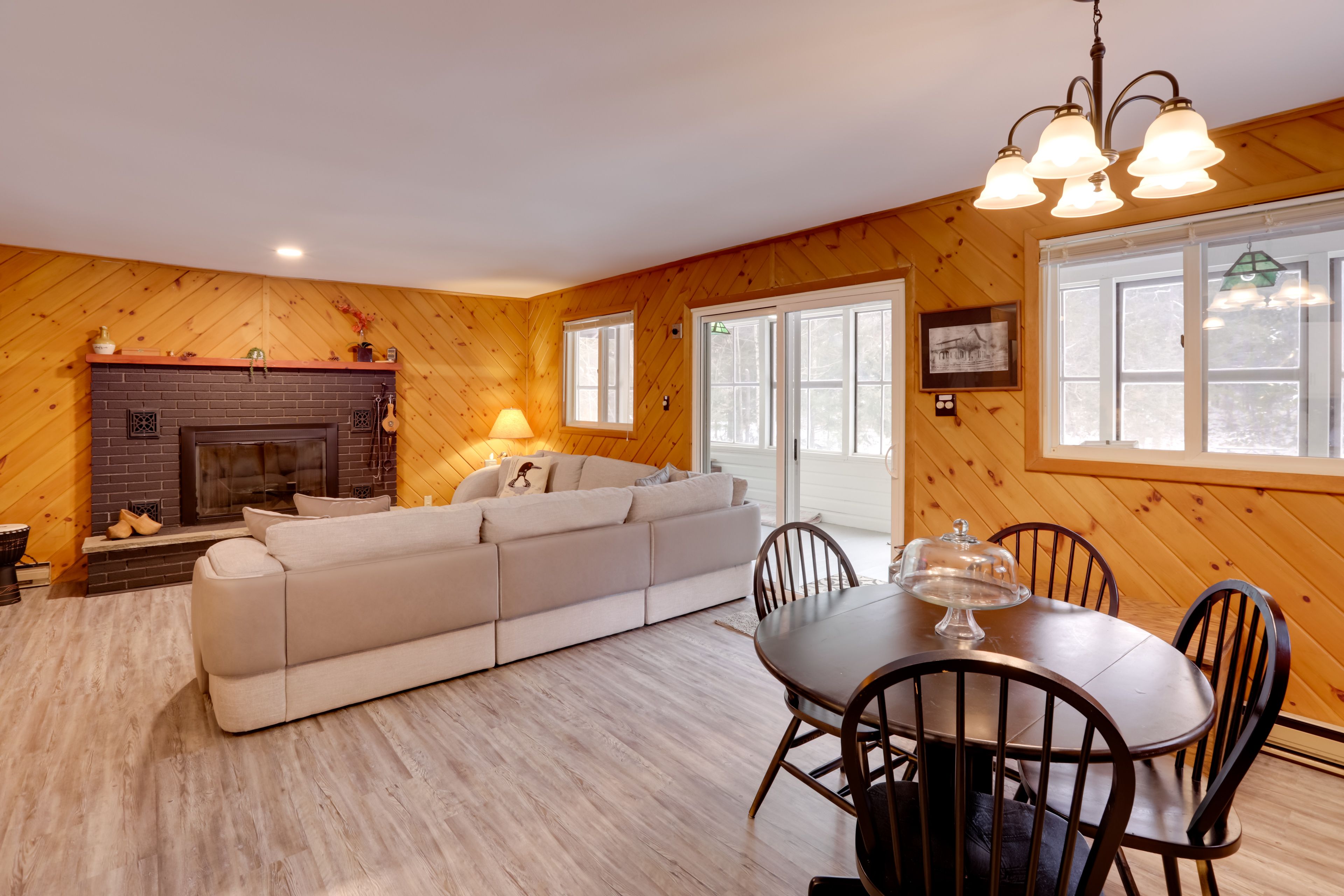 Schroon Lake Vacation Rental | 3BR | 1BA | 2 Steps to Enter | 1,000 Sq Ft