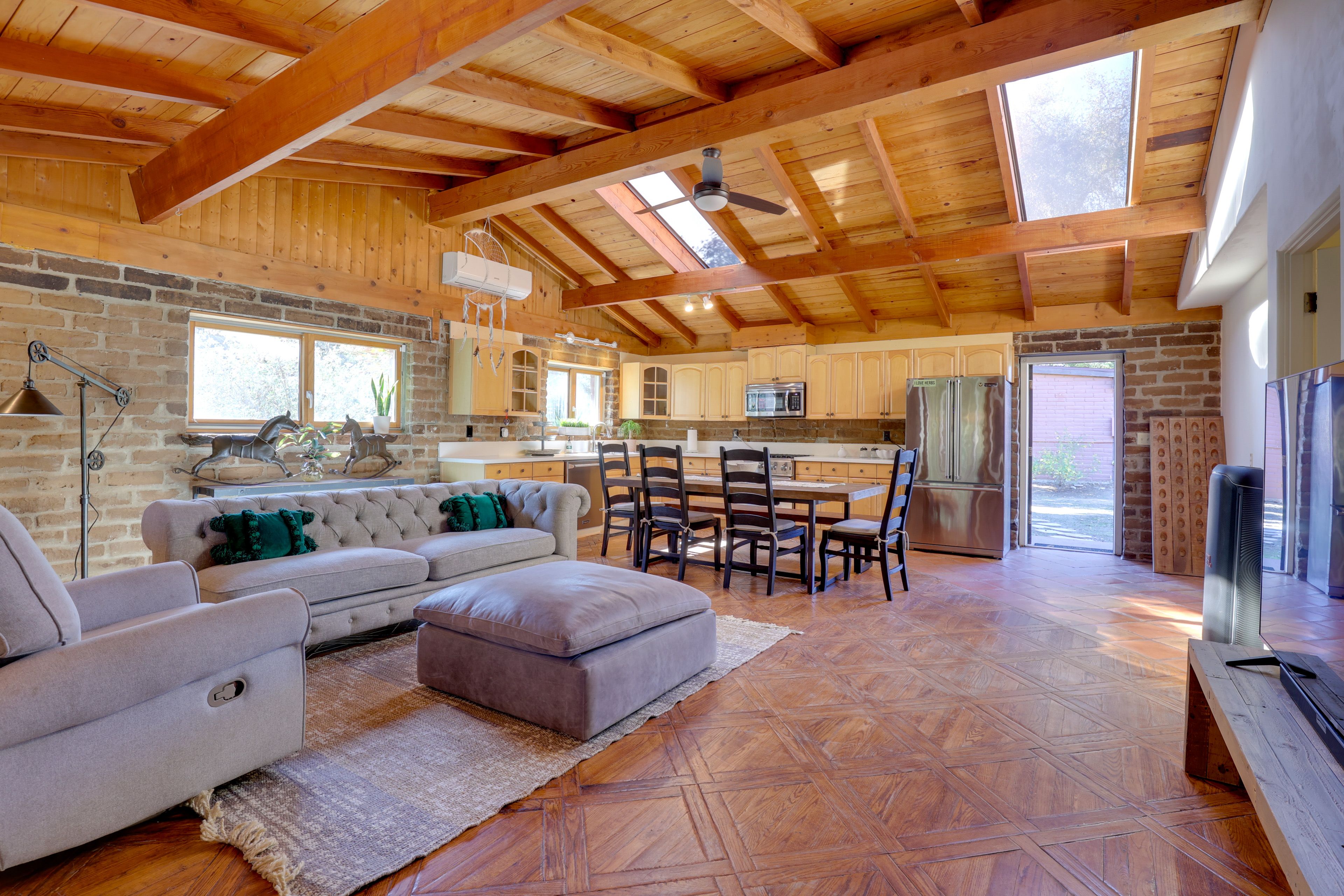 Living Room | Free WiFi | Central A/C & Heating | Fireplace (Wood Provided)