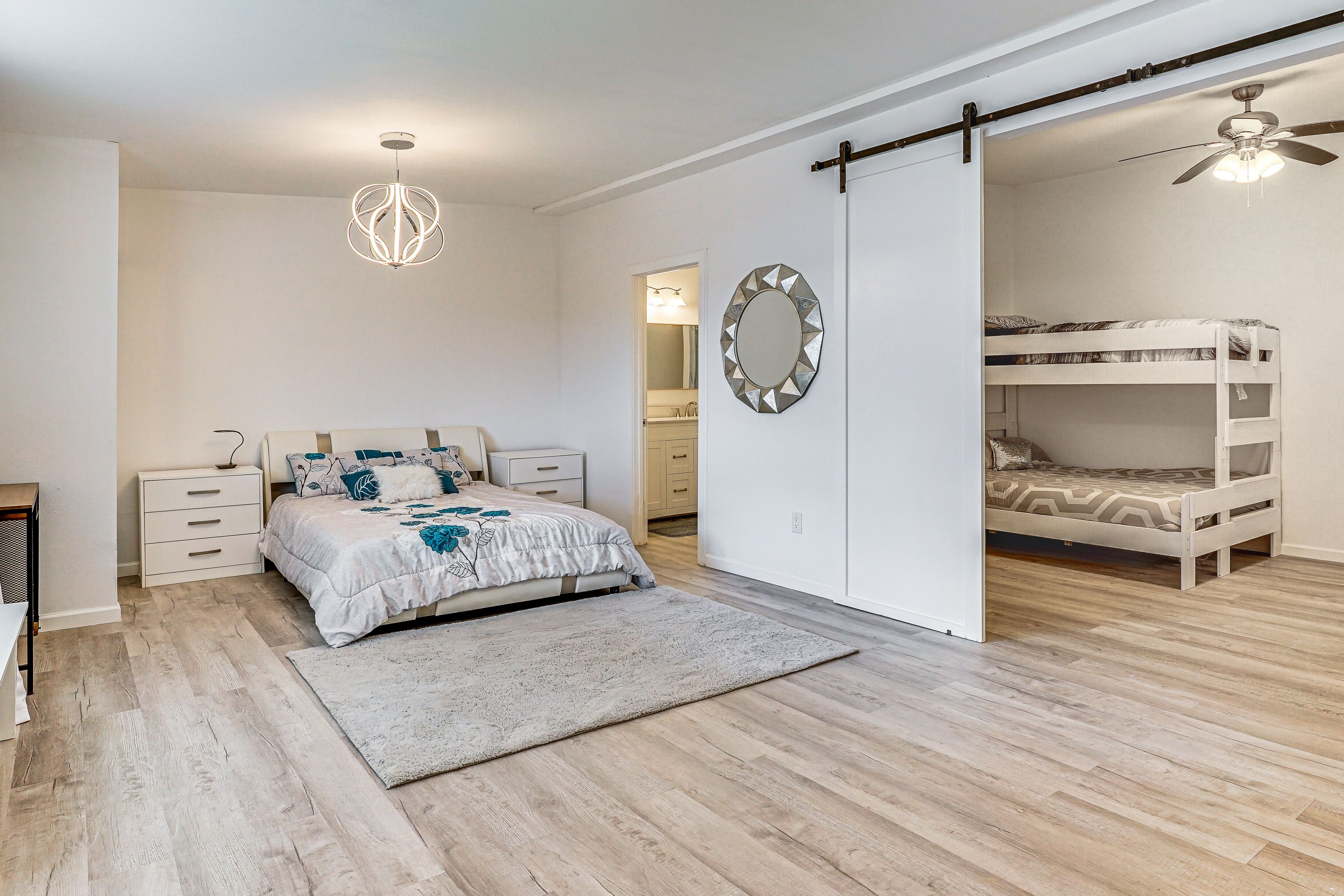Bedroom 3 | 2nd Floor | Queen Bed | Twin/Queen Bunk Bed