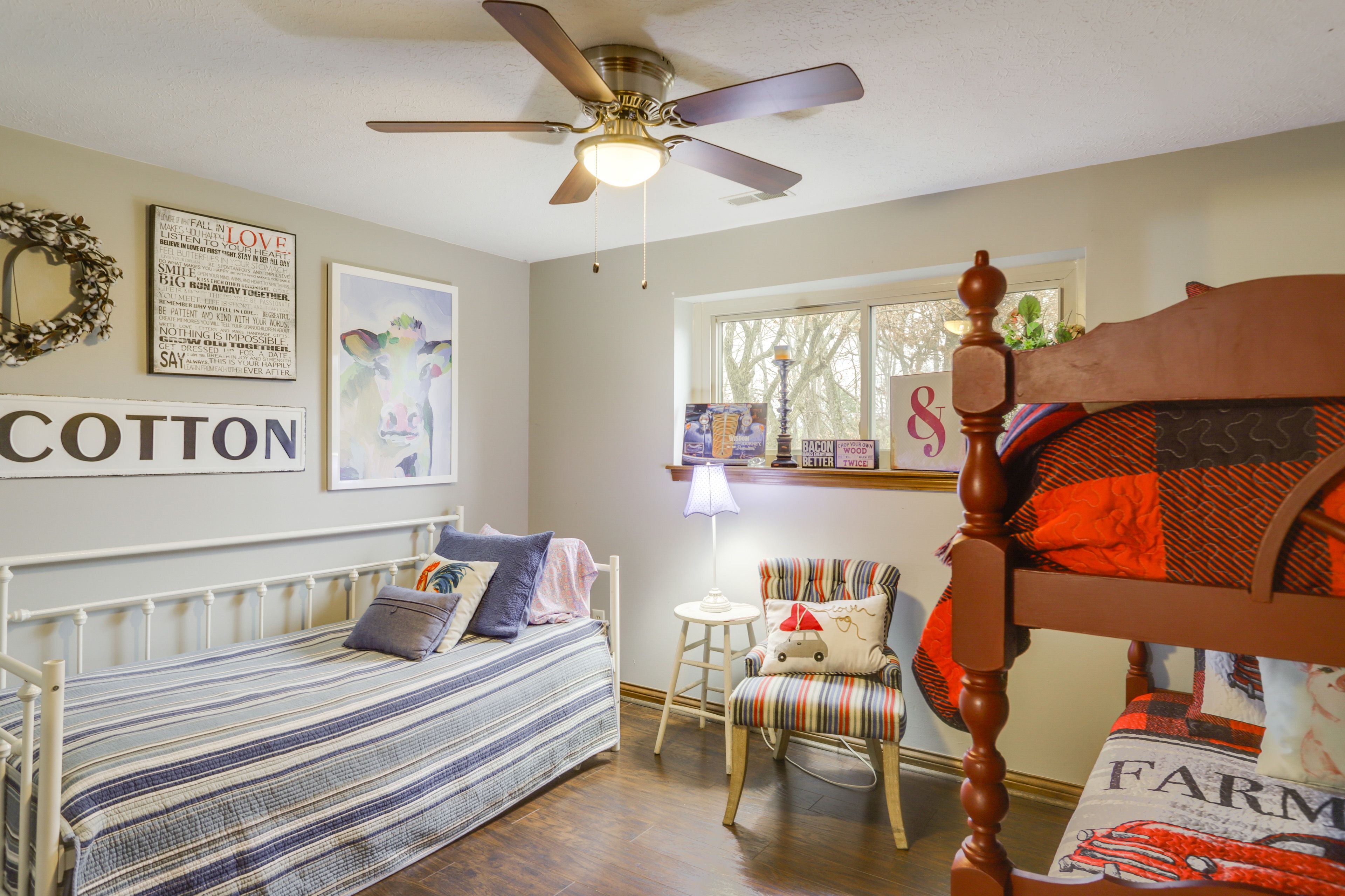 Bedroom 5 | Twin Bunk Bed | Twin Daybed w/ Twin Trundle | Basement Level