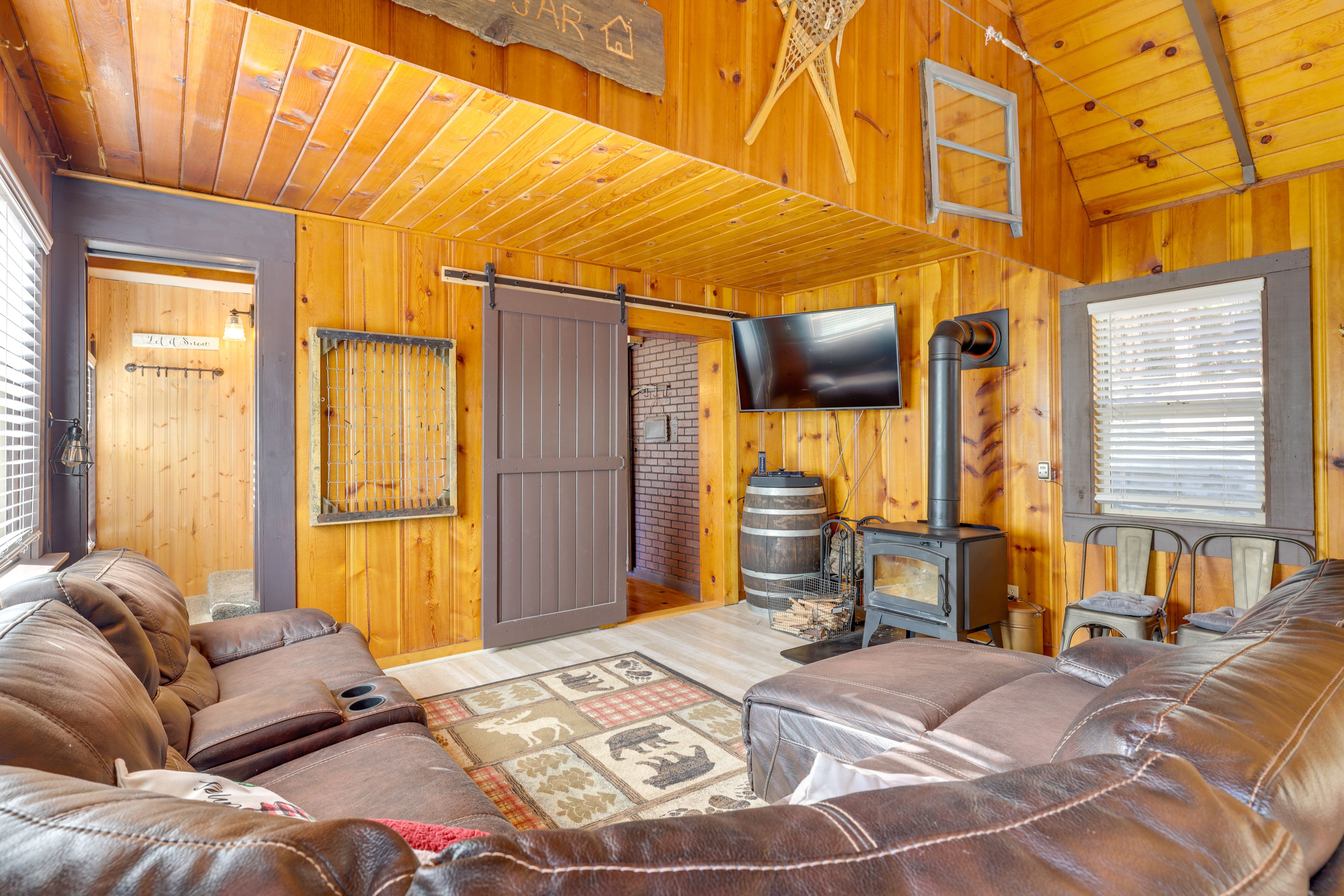 Living Room | Free WiFi | Mini-Split A/C & Heat | Wood-Burning Stove | 1st Floor