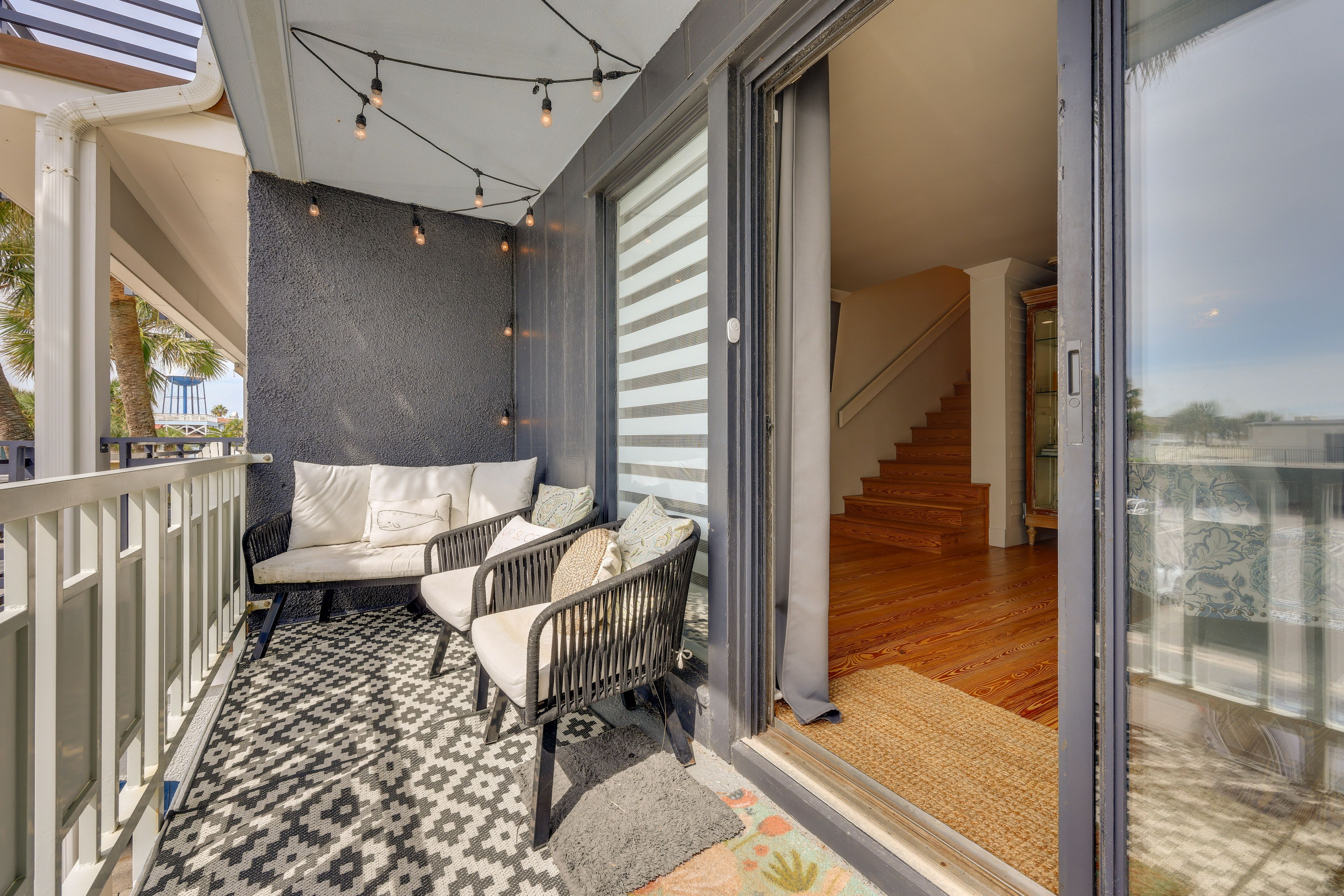 2nd-Floor Balcony | Outdoor Seating w/ Ocean View