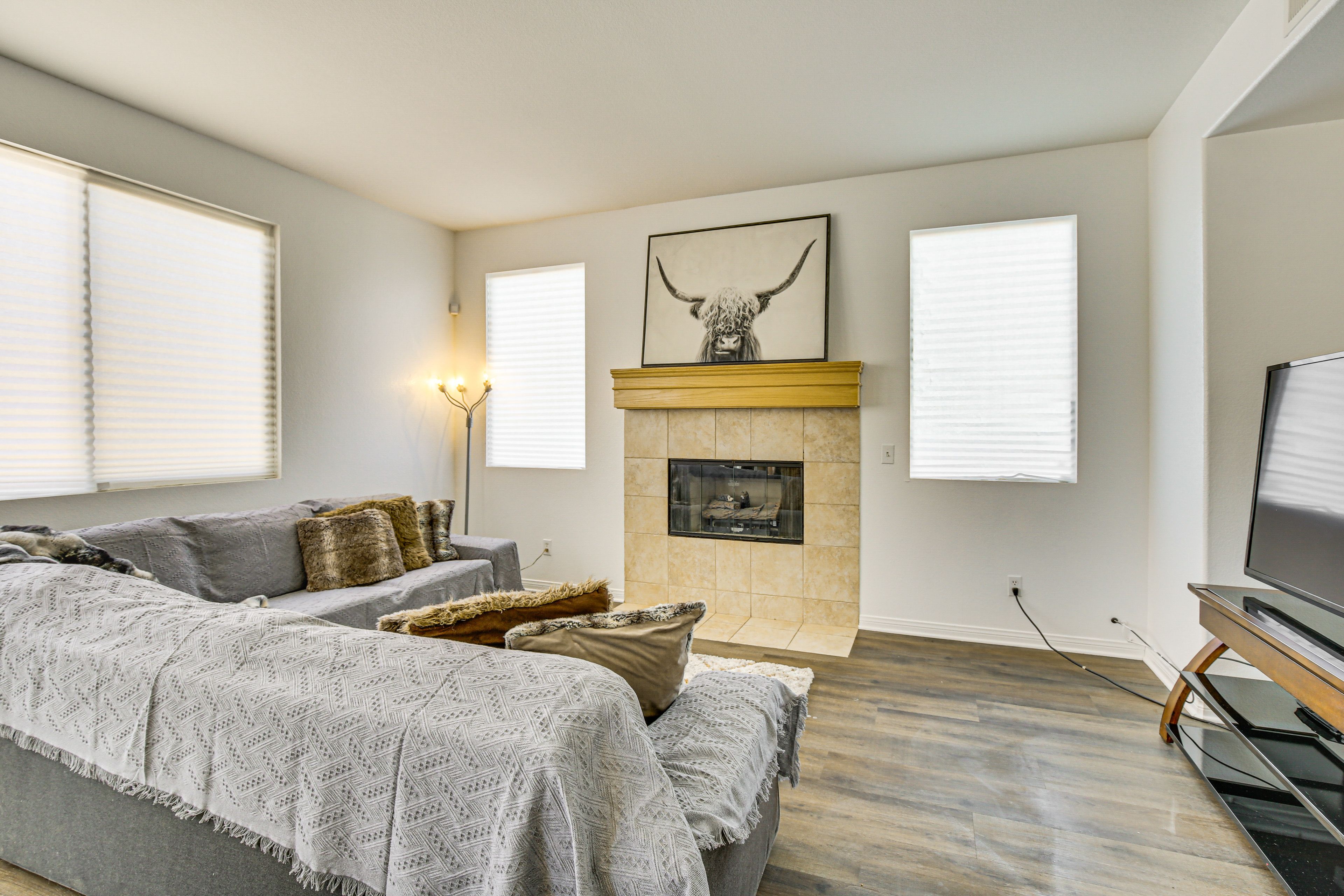 Living Room | 1st Floor | 2-Story Home | Central A/C & Heating