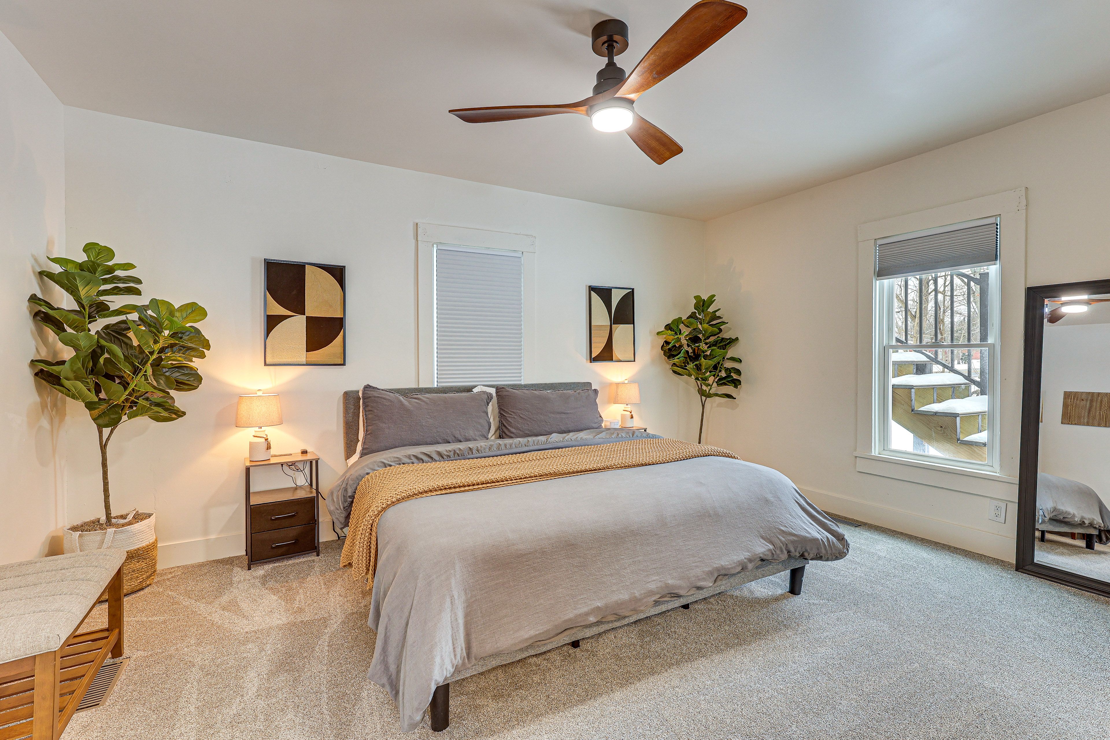 Bedroom | California King Bed | 55" Smart TV