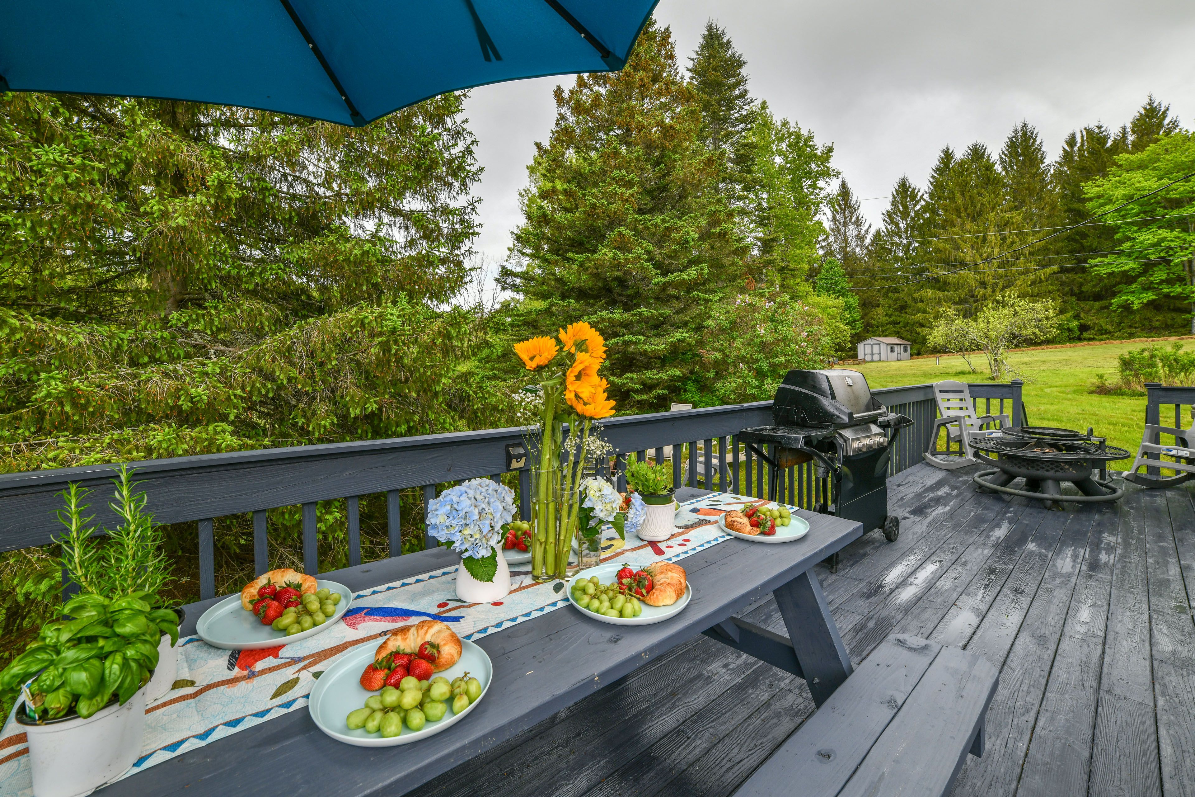 Furnished Balcony | Wood-Burning Fire Pit