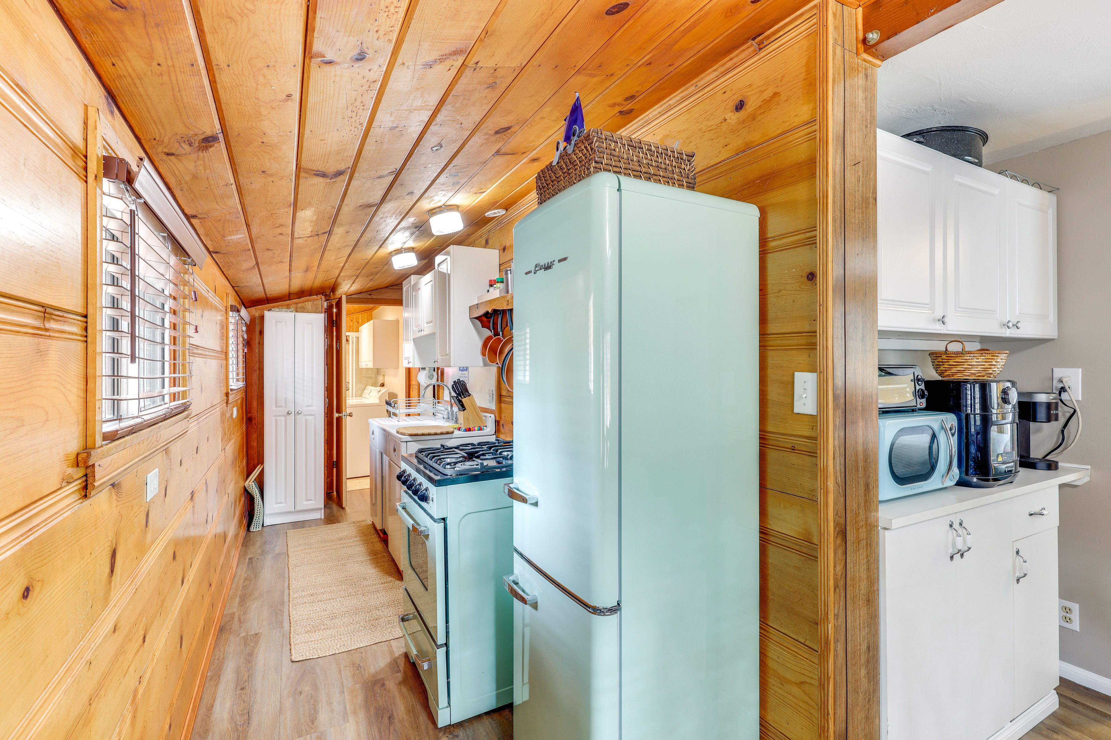 Kitchen | 2-Story Cabin | Central Heating & A/C