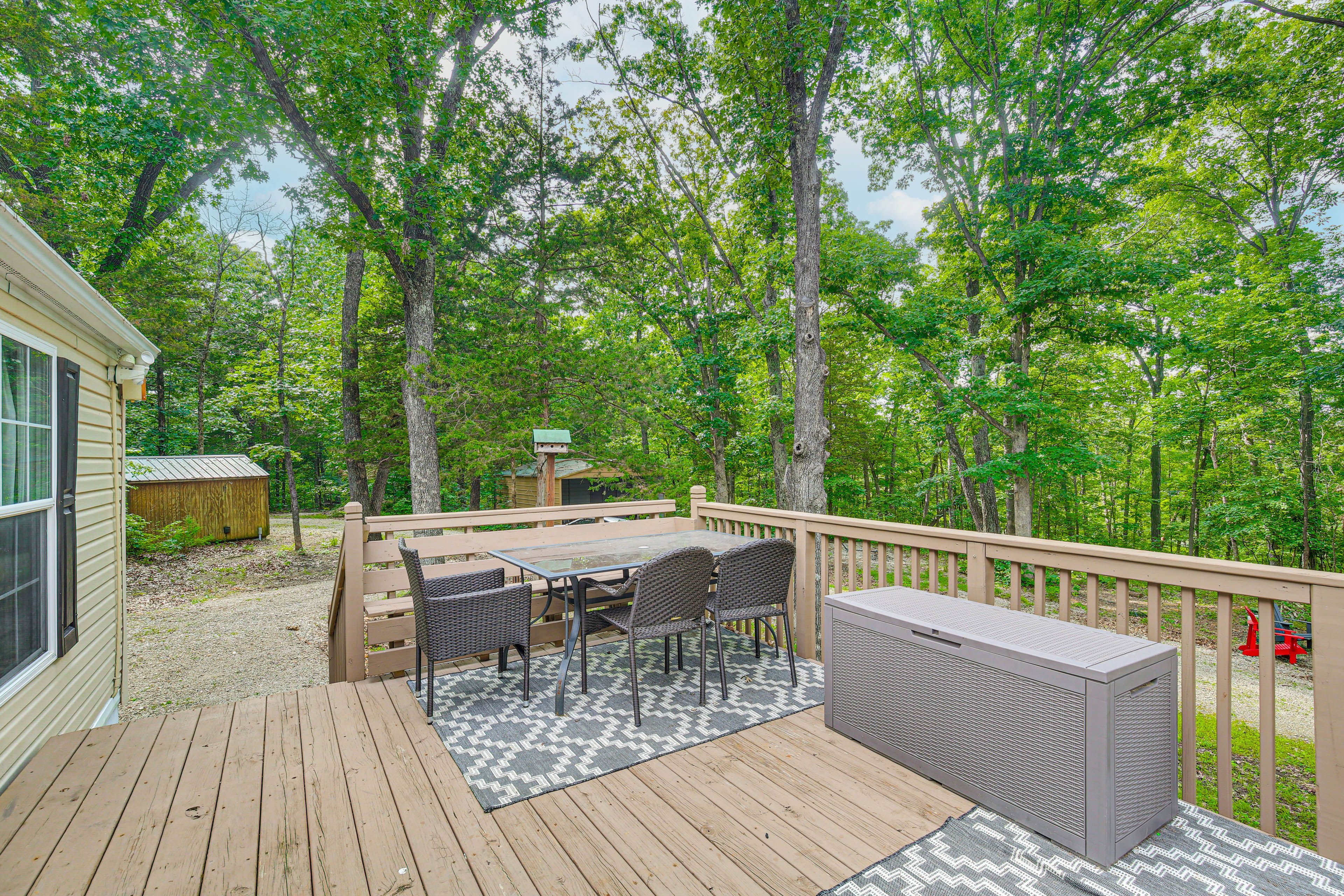 Deck | Outdoor Dining | Wooded Views
