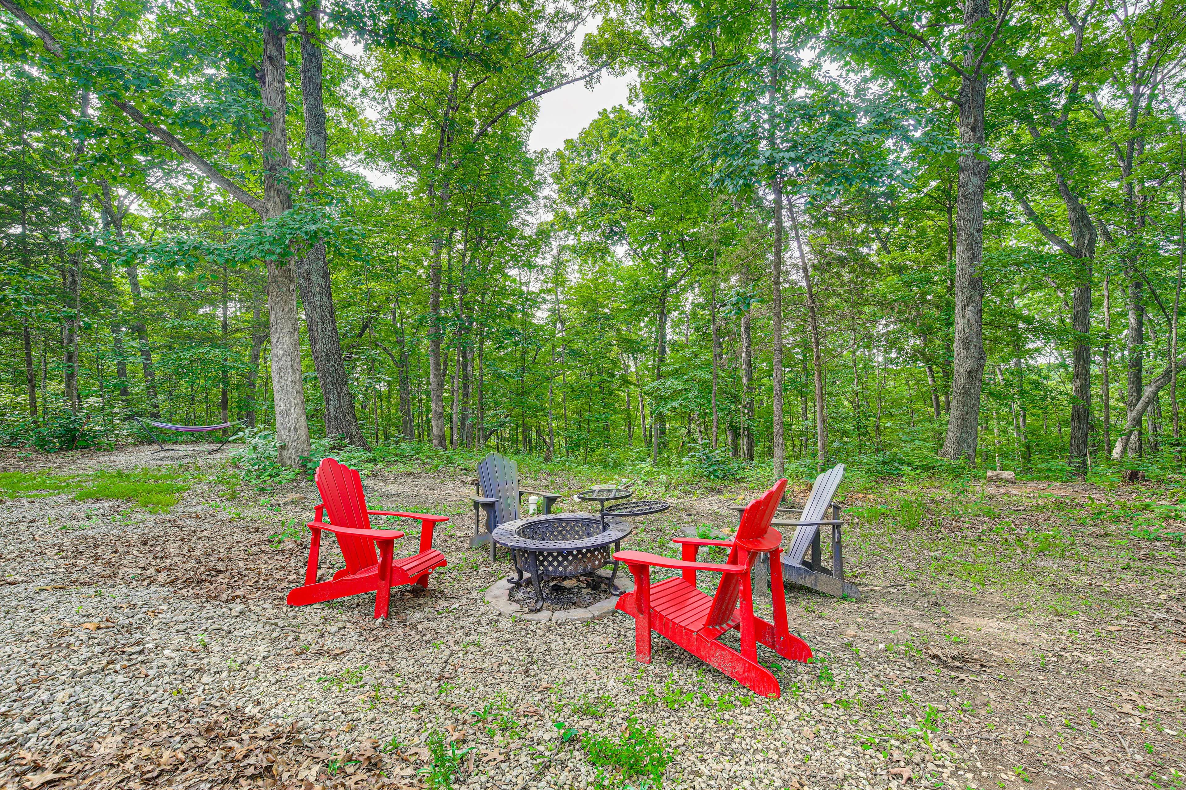 19-Acre Property | Charcoal Grill | Fire Pit
