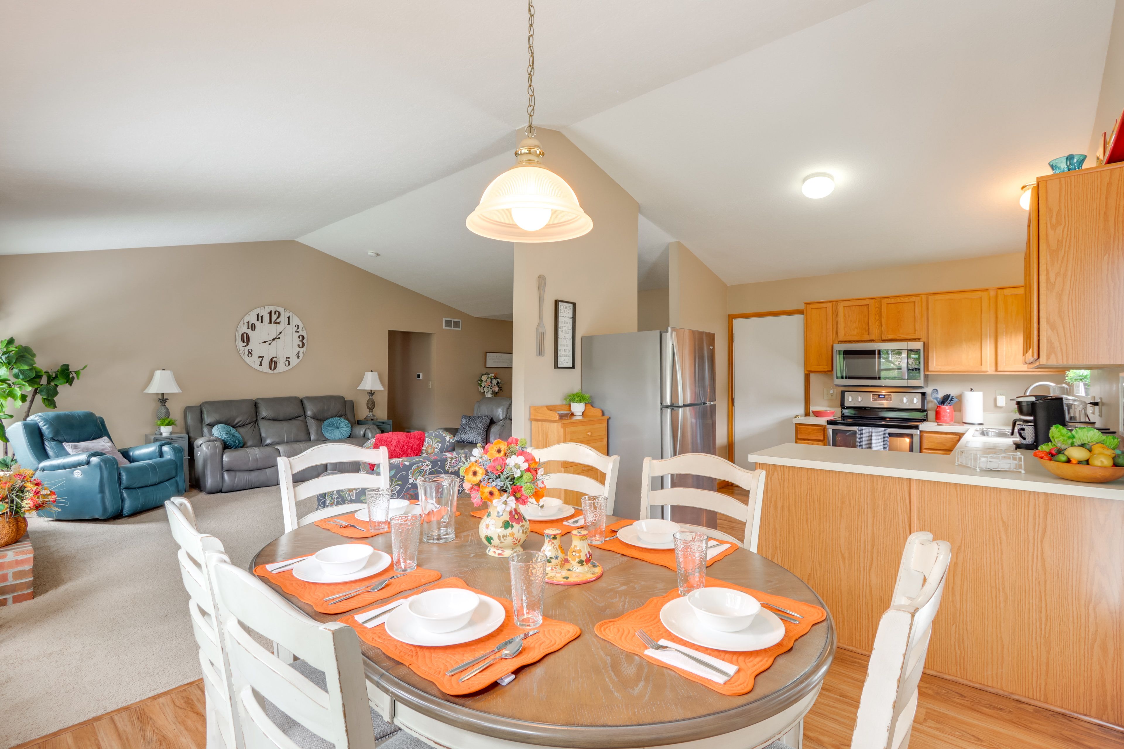 Dining Area | Dishware & Flatware Provided | Main Level