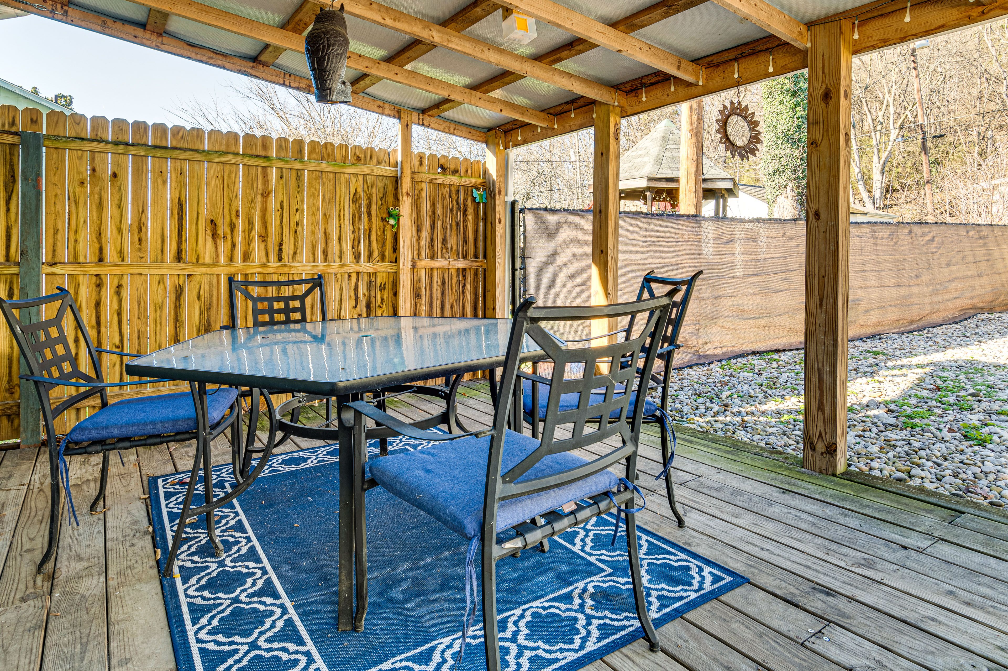 Covered Deck | Fenced-In Yard