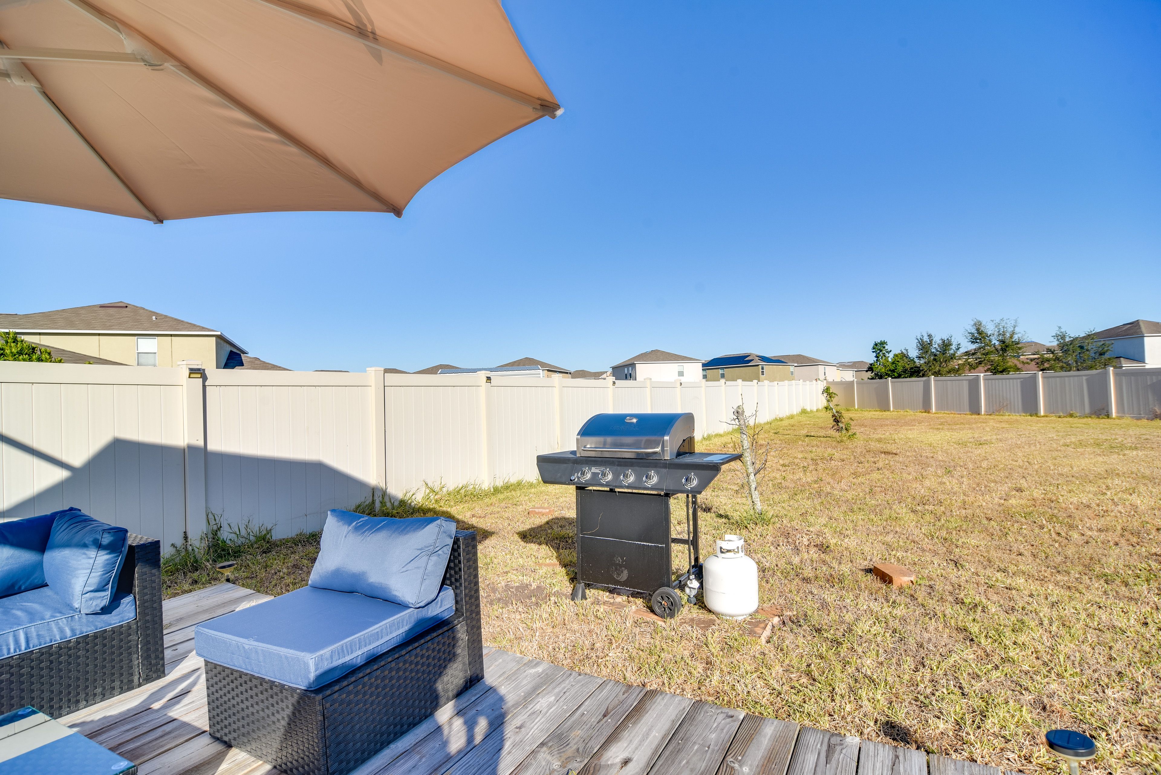 Fenced-In Backyard