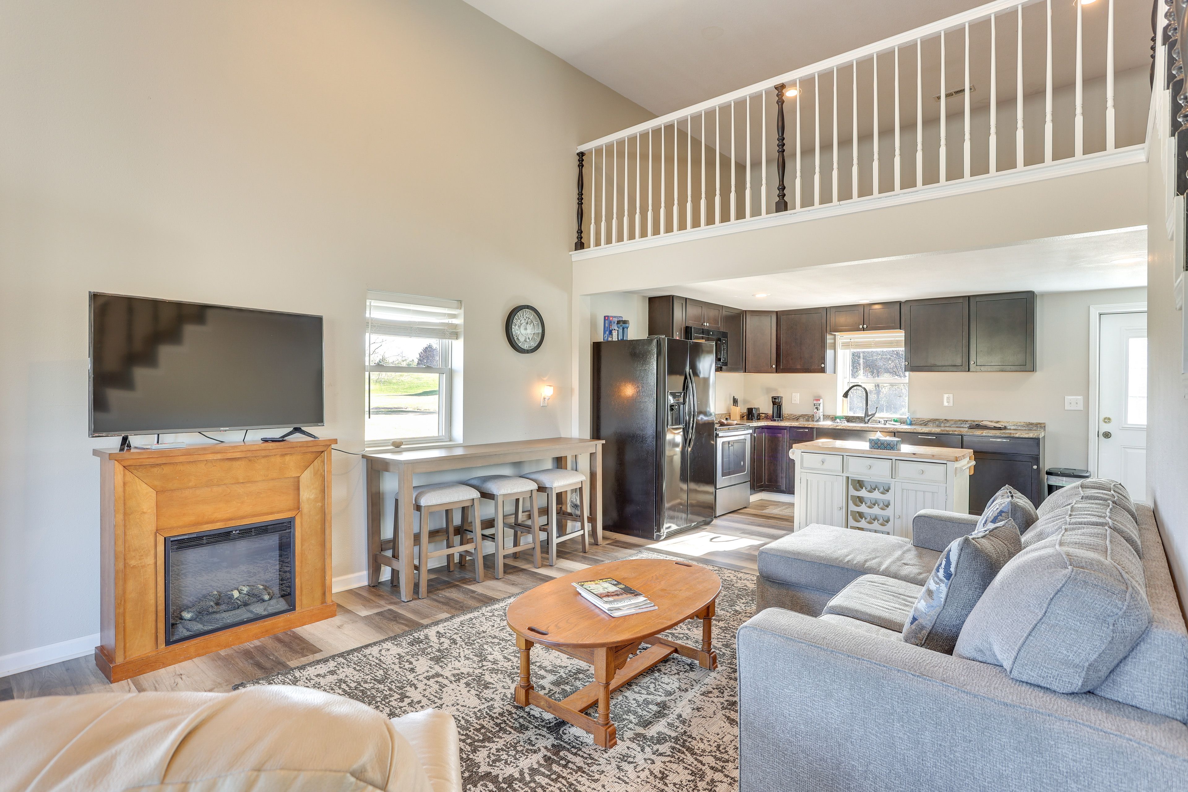 Living Room | Fireplace | TV | 1st Floor