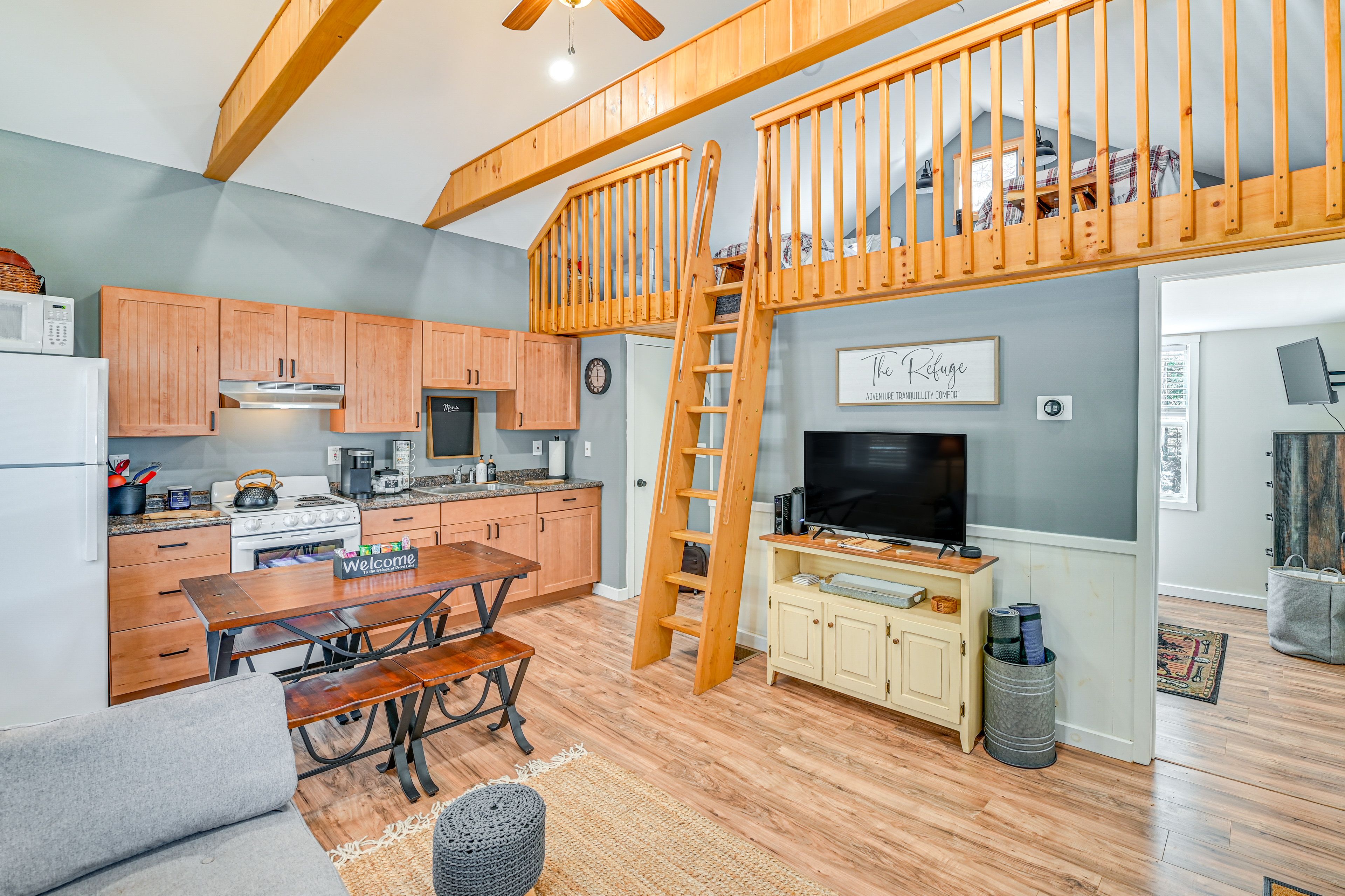 Living Room | 1st Floor | Sleeper Sofa | Central A/C & Heat | Free WiFi