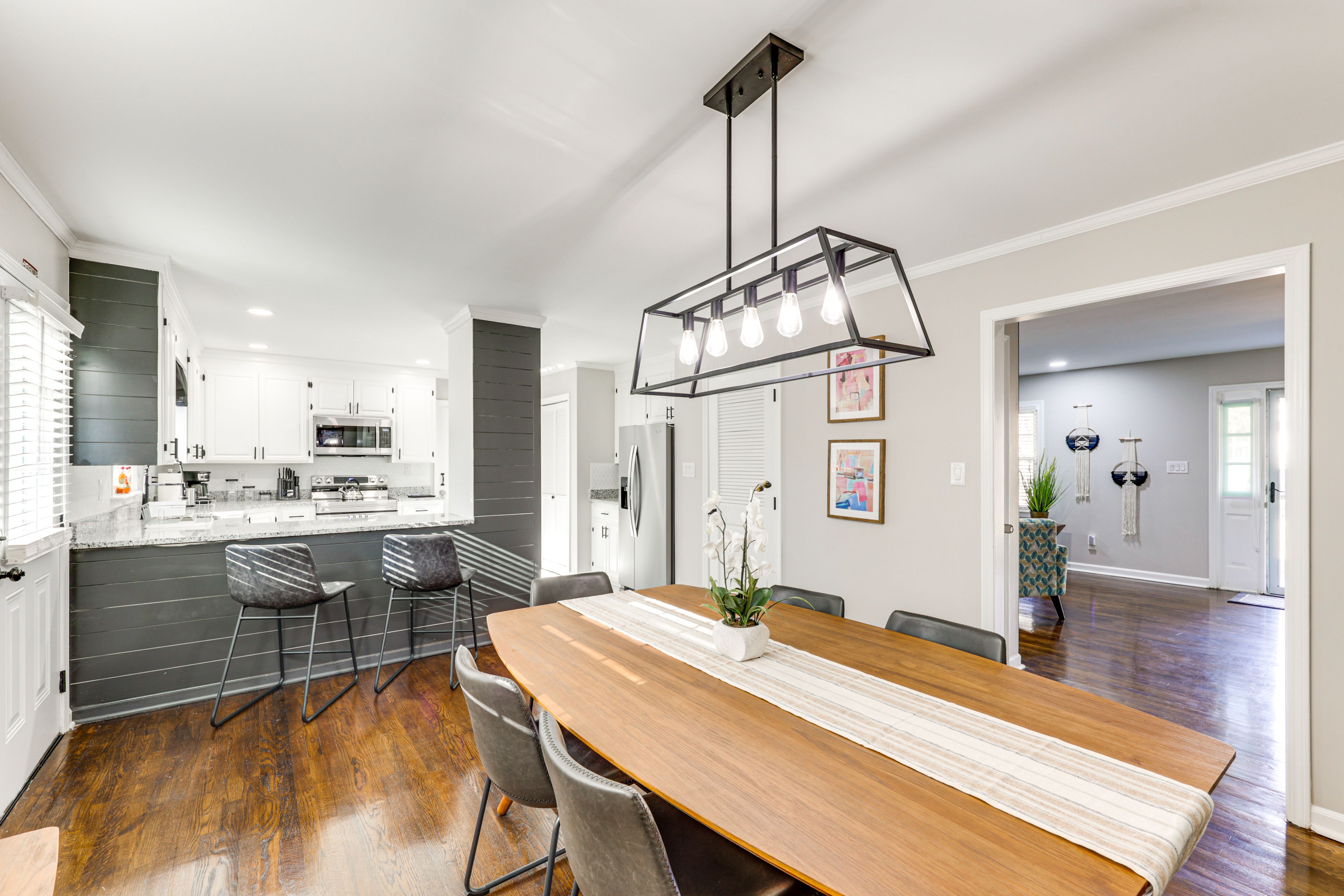 Dining Area | Dishware & Flatware | Central A/C & Heat | Single-Story Home