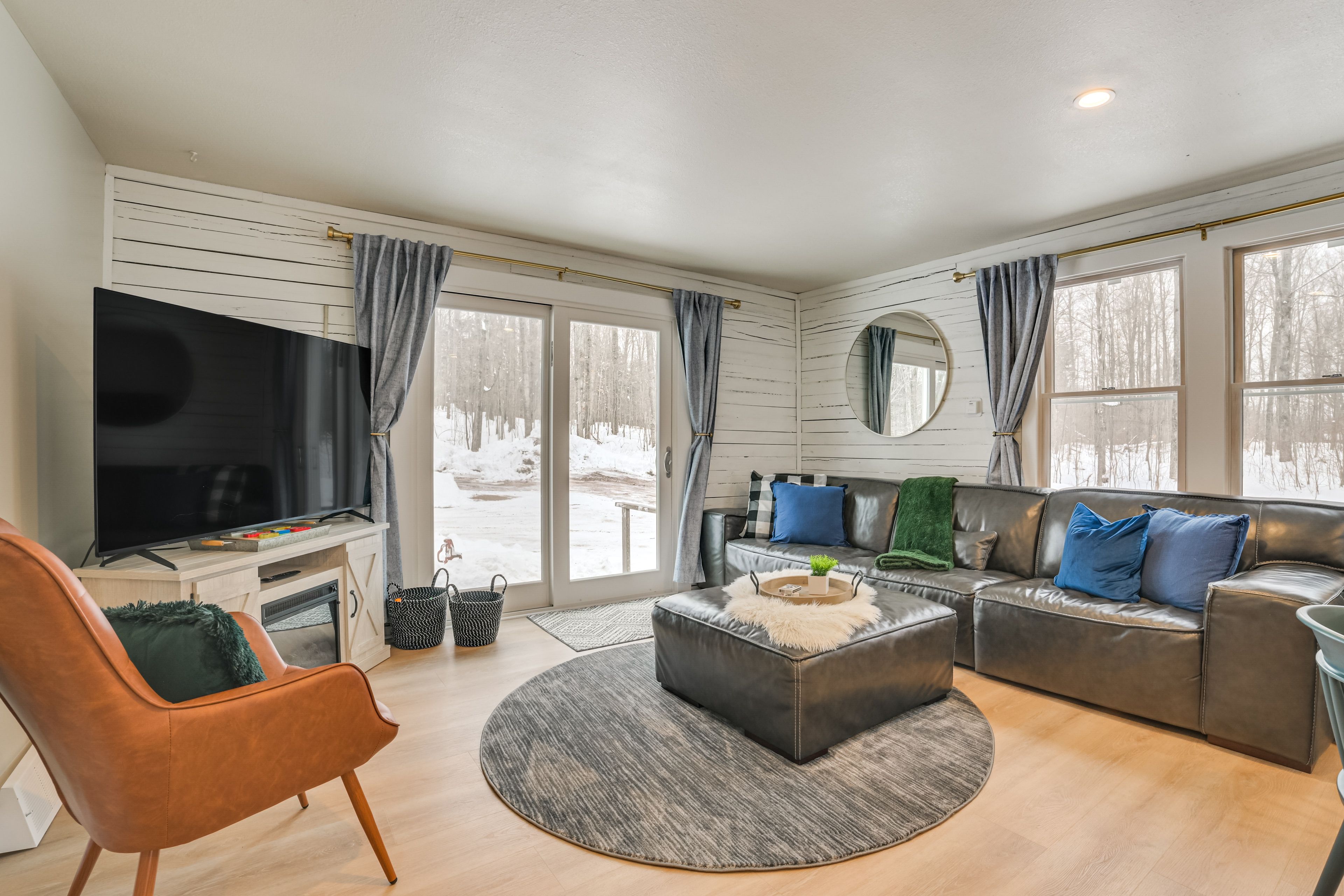 Petoskey Vacation Rental | 2BR | 1BA | 1,200 Sq Ft | 4 Steps Required