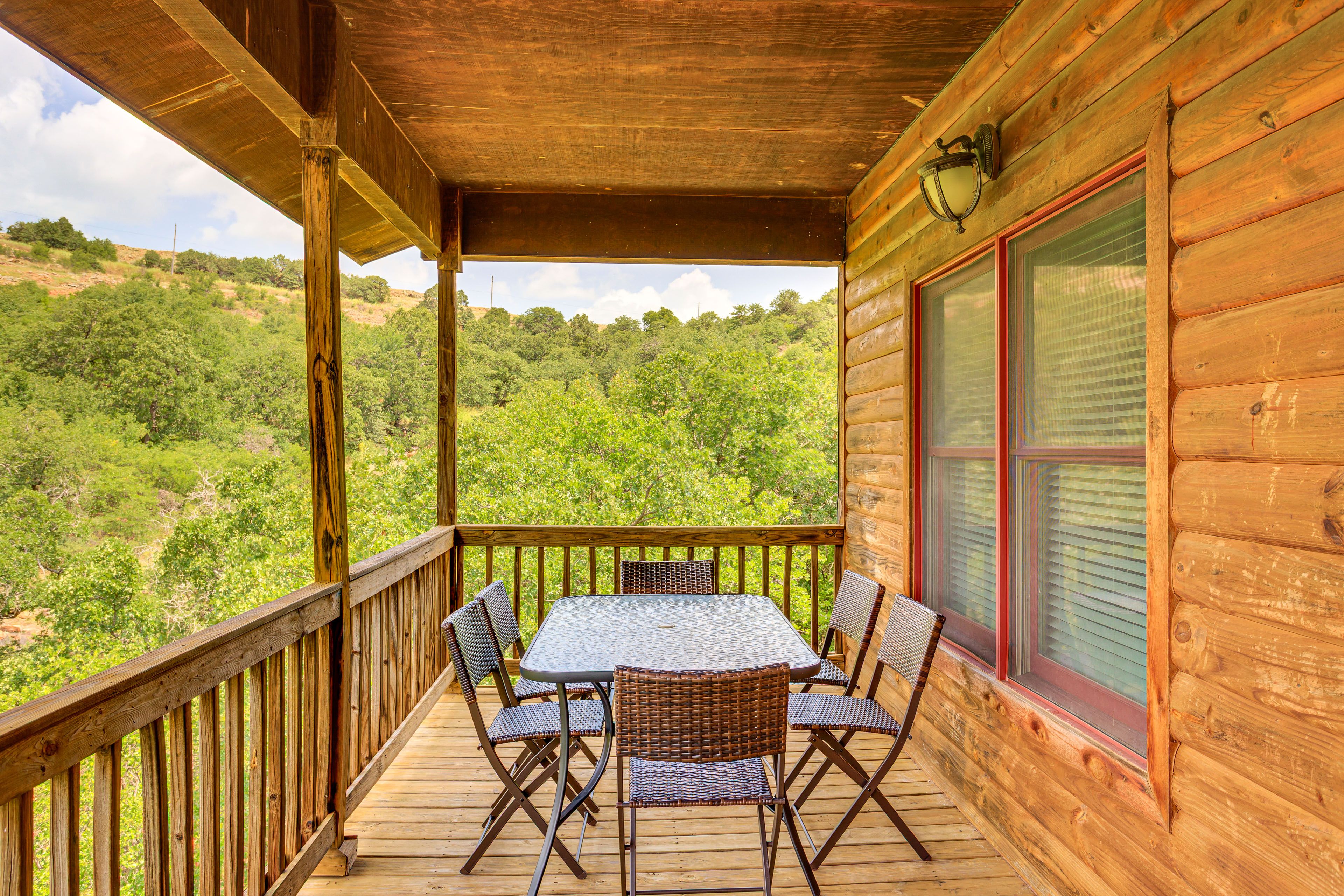 Wraparound Deck | Outdoor Dining | Rocking Chairs | Views