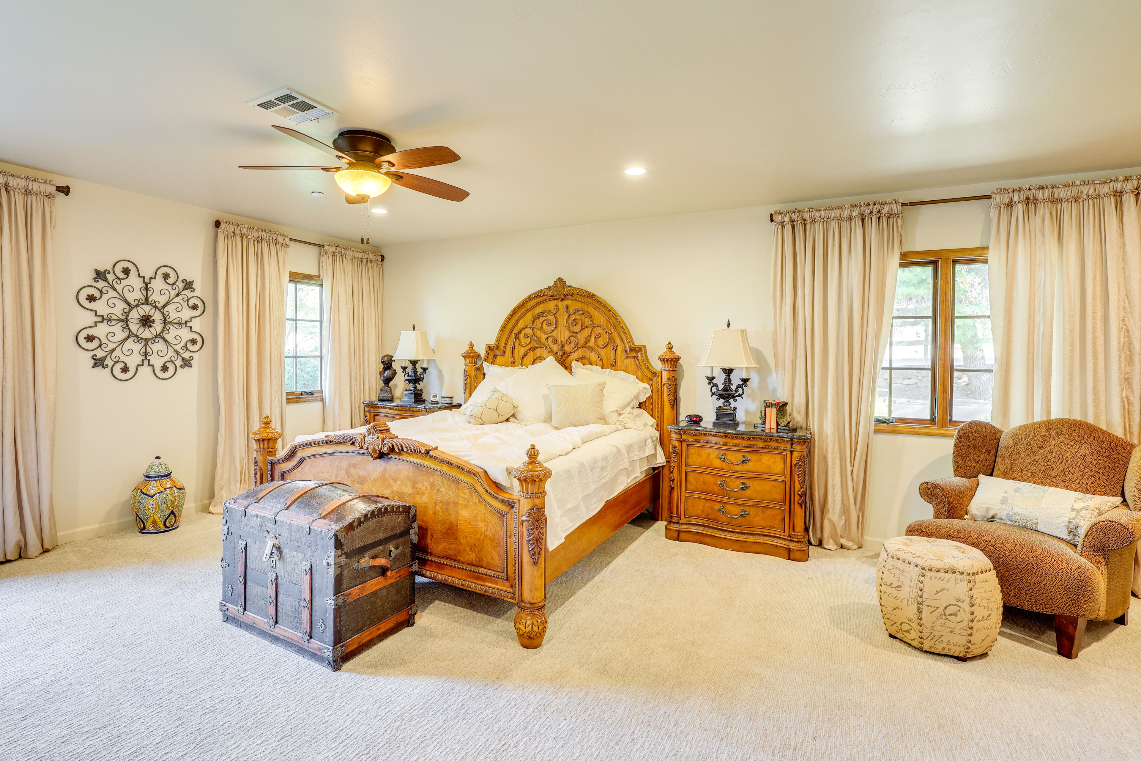 Bedroom 1 | California King Bed | Linens & Towels Provided