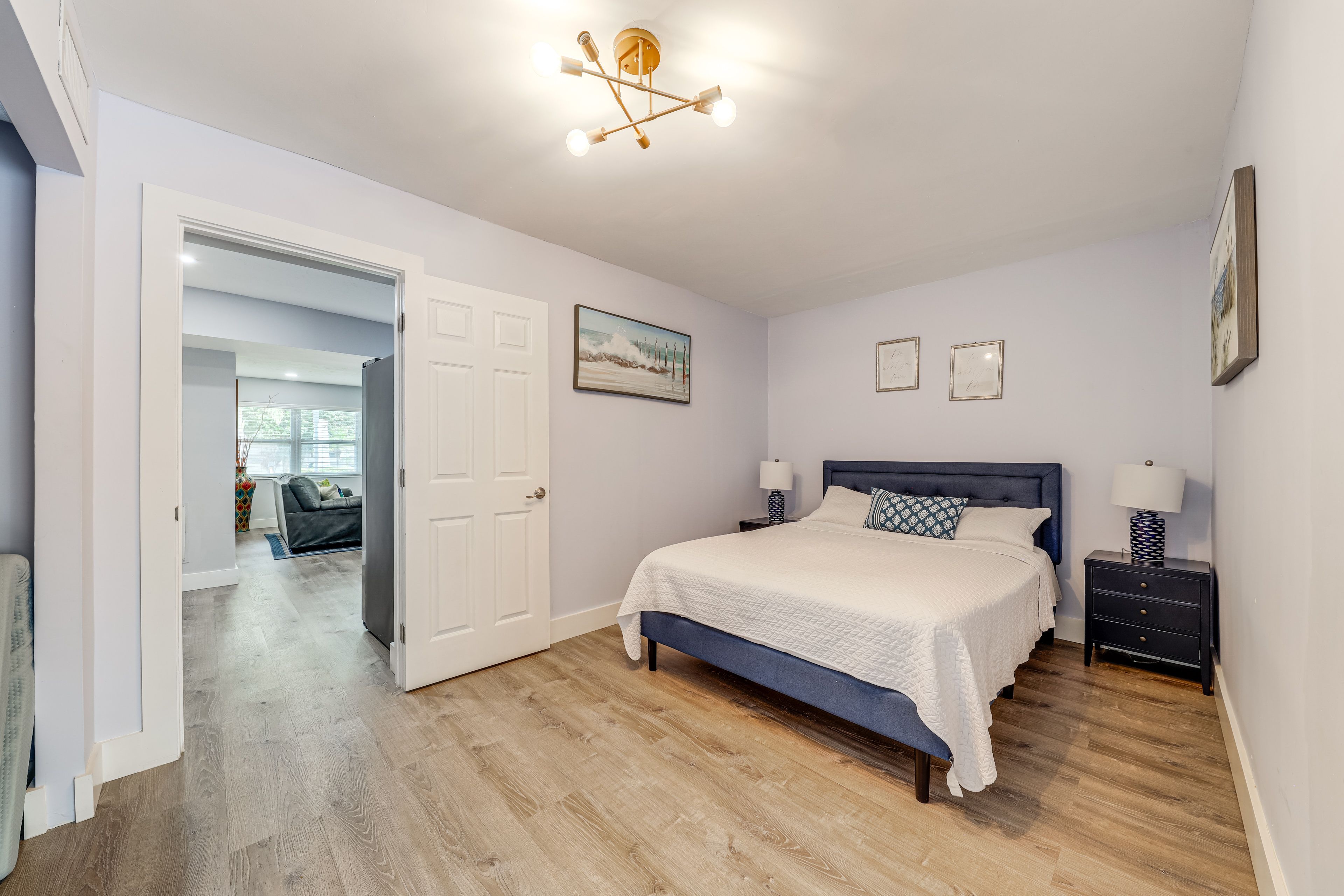 Bedroom 1 | Queen Bed | Linens Provided | Smart TV