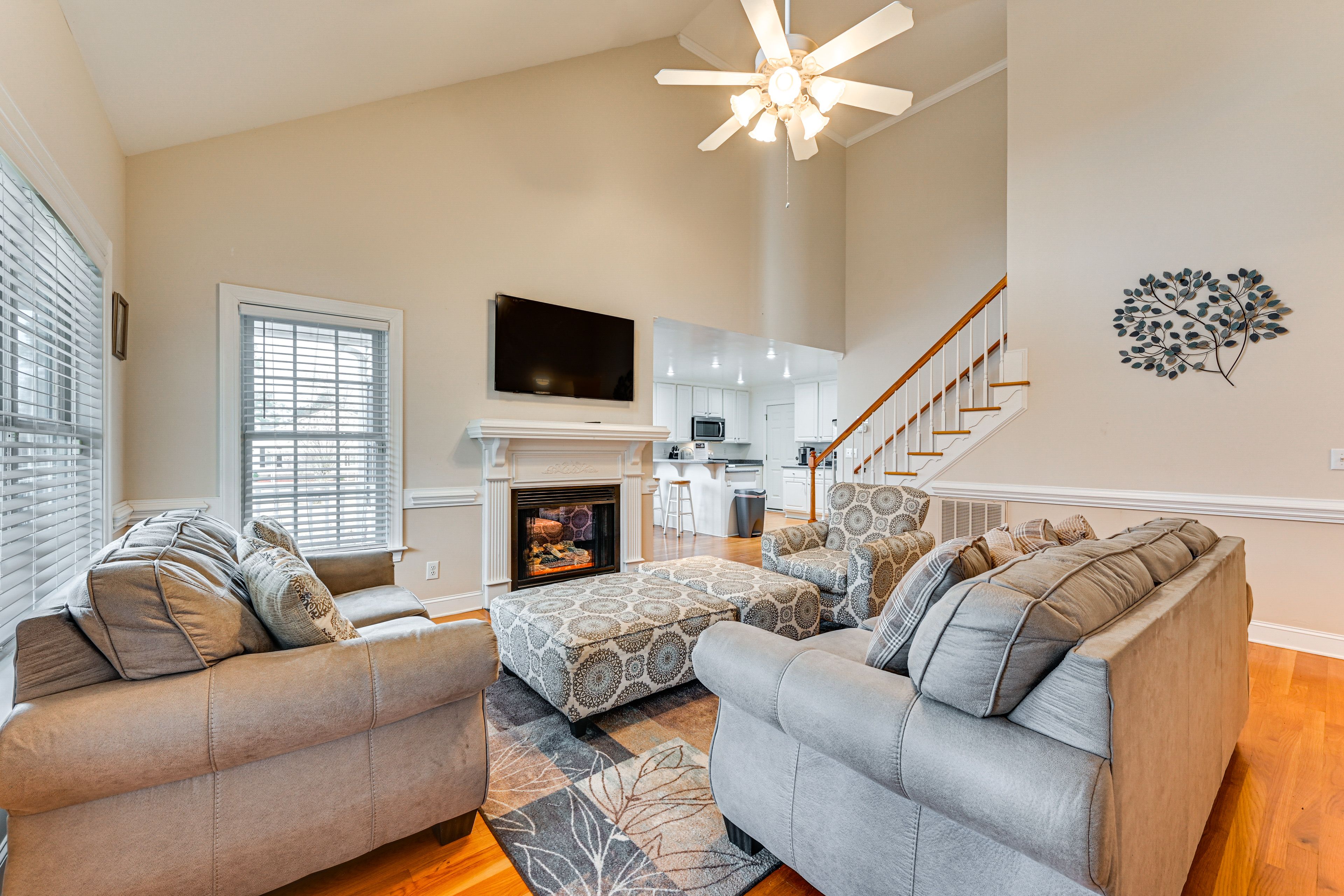 Living Room | 1st Floor | Central A/C & Heating